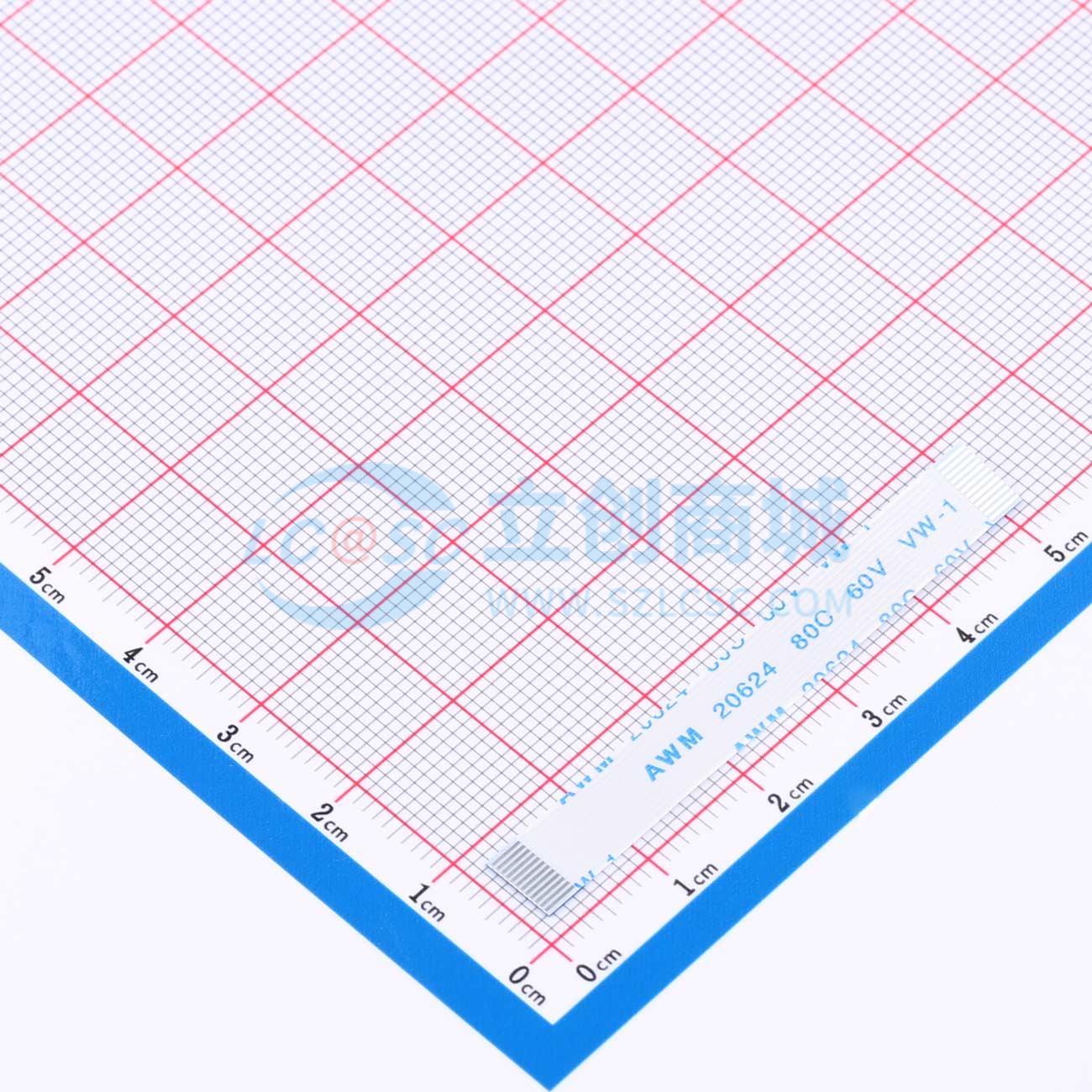 点击查看大图 FFC-0.5-12P-50mm实物图