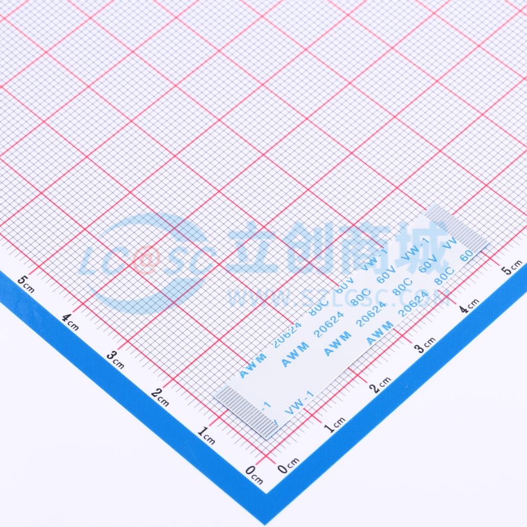 点击查看大图 FFC-0.5-22P-50mm实物图