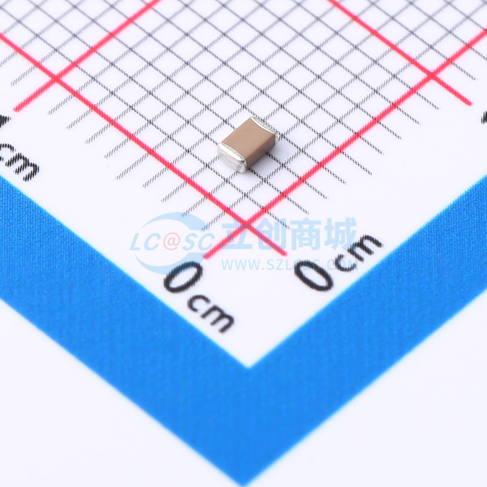 点击查看大图 TCC0805X7R105M250DT实物图