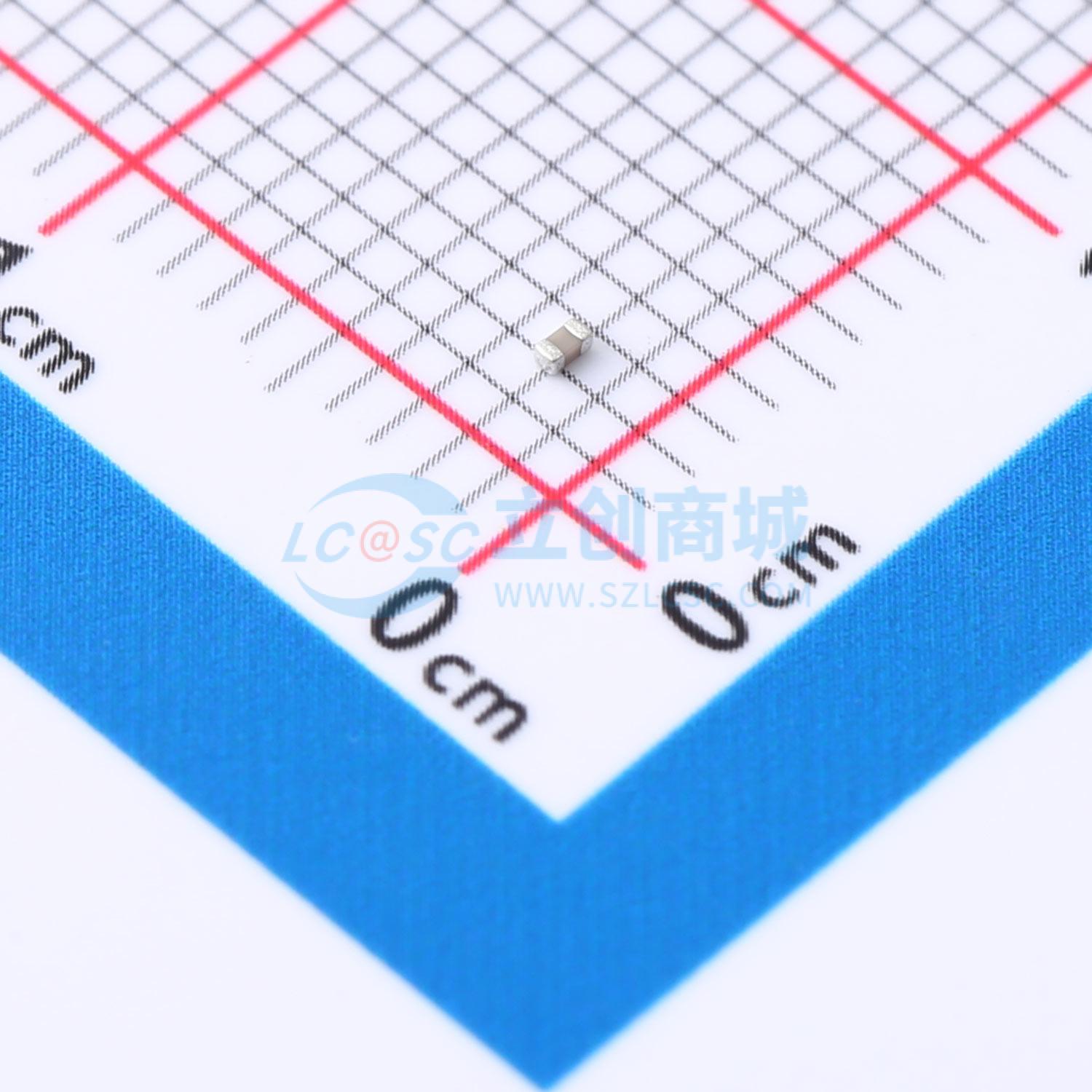 点击查看大图 TCC0402X7R124K160AT实物图