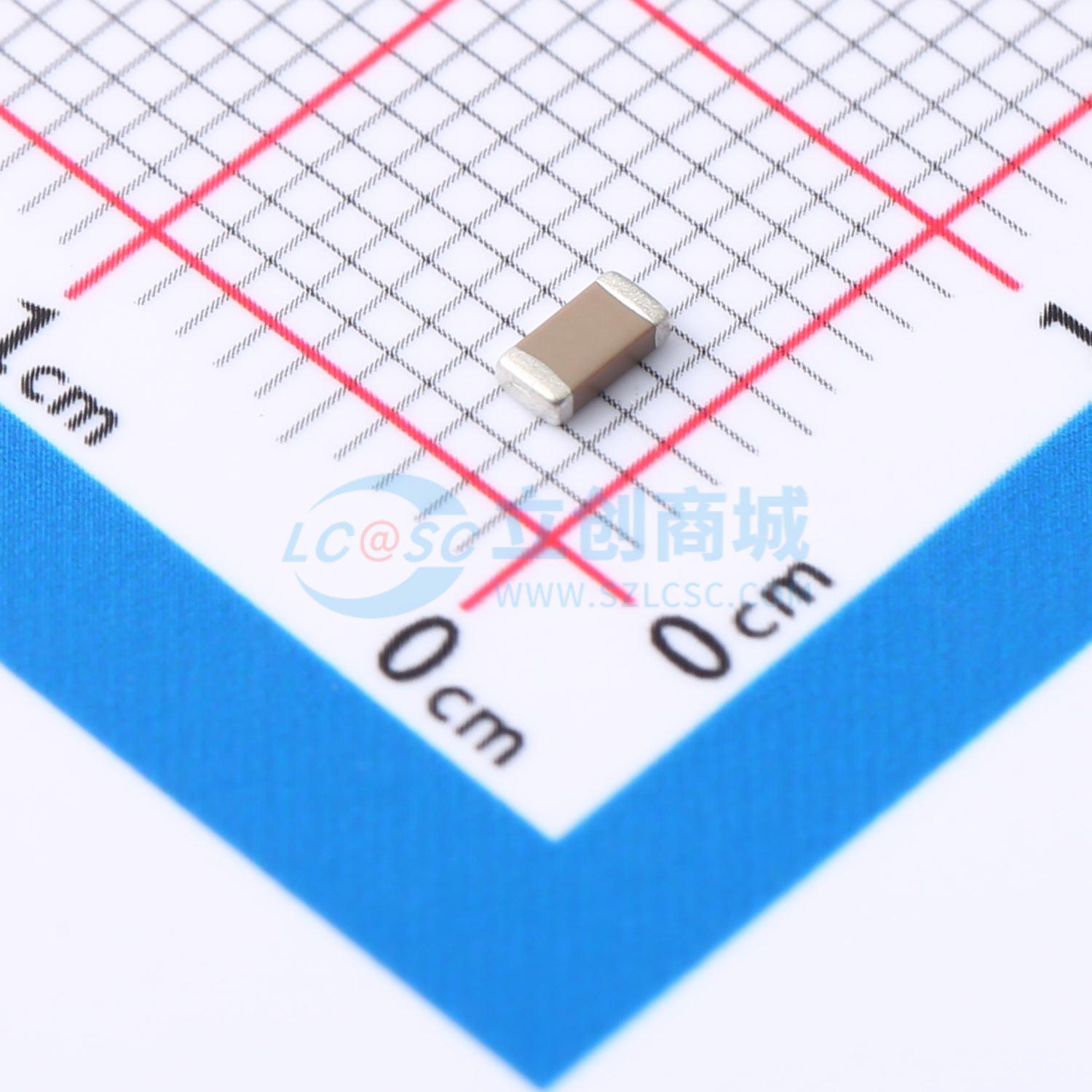 点击查看大图 TCC1206X7R821K500DT实物图