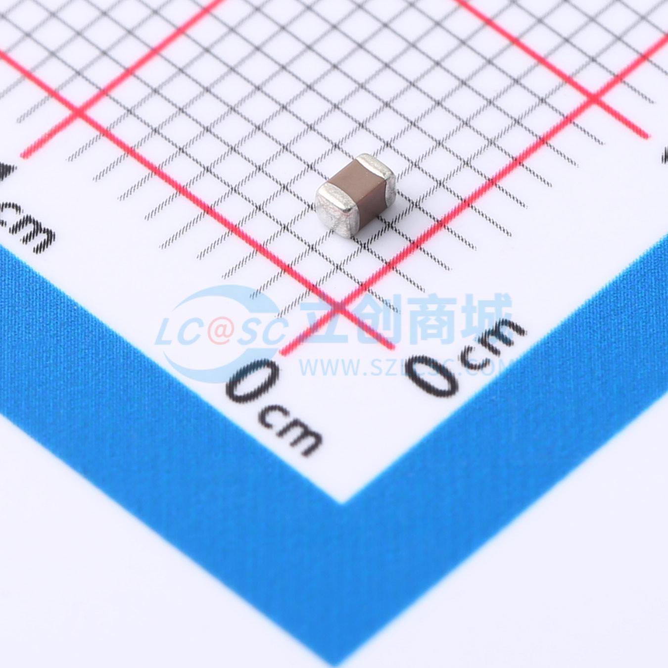 点击查看大图 TCC0805X5R106K100FTN实物图