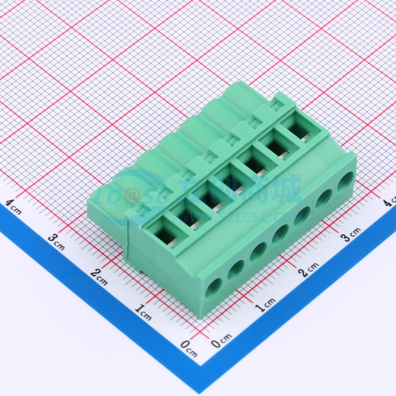 点击查看大图 MX2EDGKB-5.08-07P-GN01-Cu-Y-A实物图