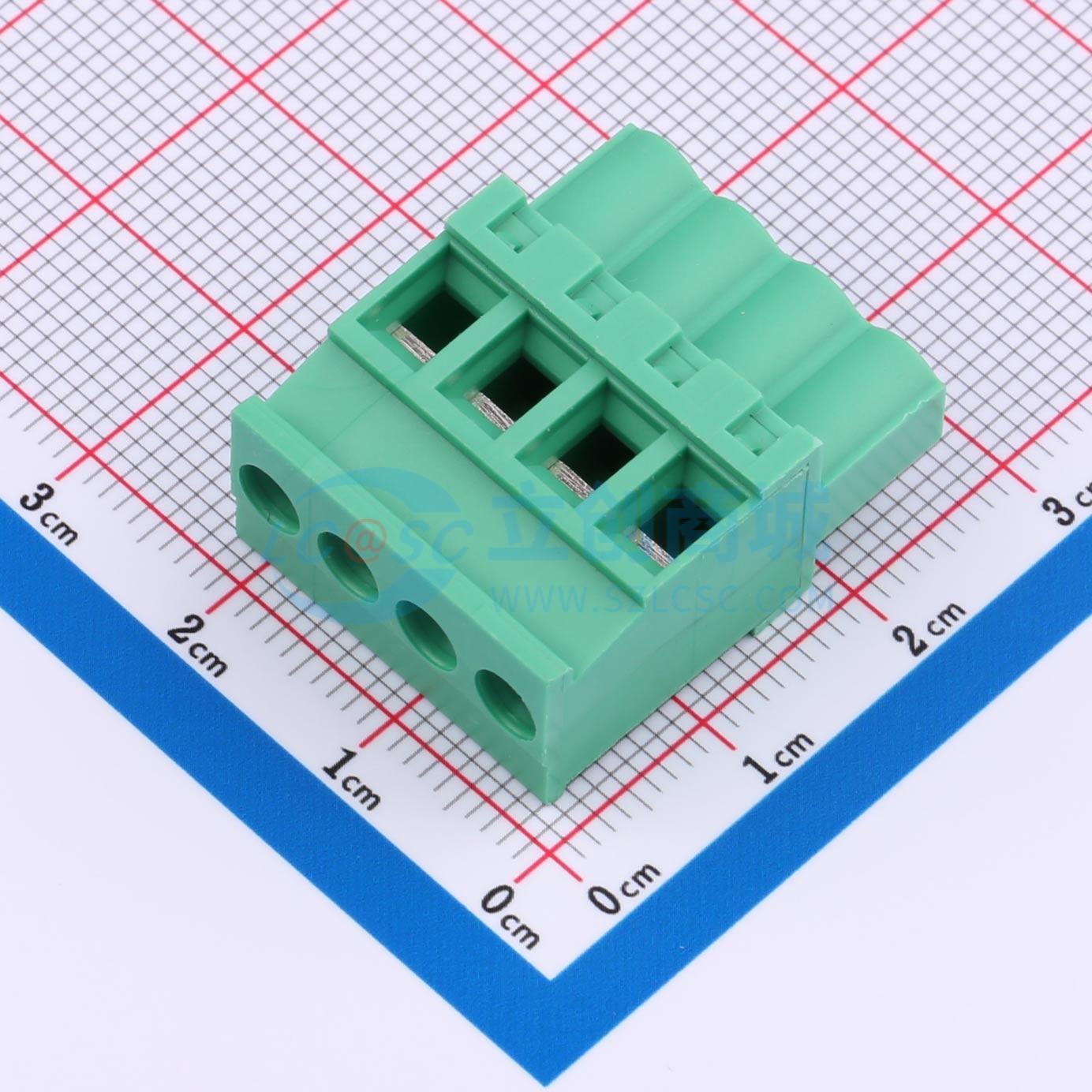 点击查看大图 MX2EDGKB-5.08-04P-GN01-Cu-Y-A实物图
