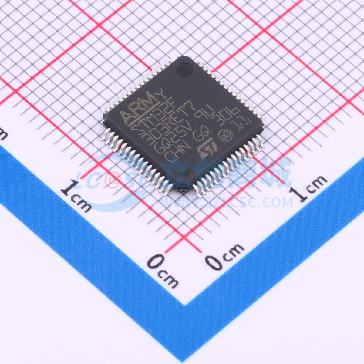 点击查看大图 STM32F303RET7实物图