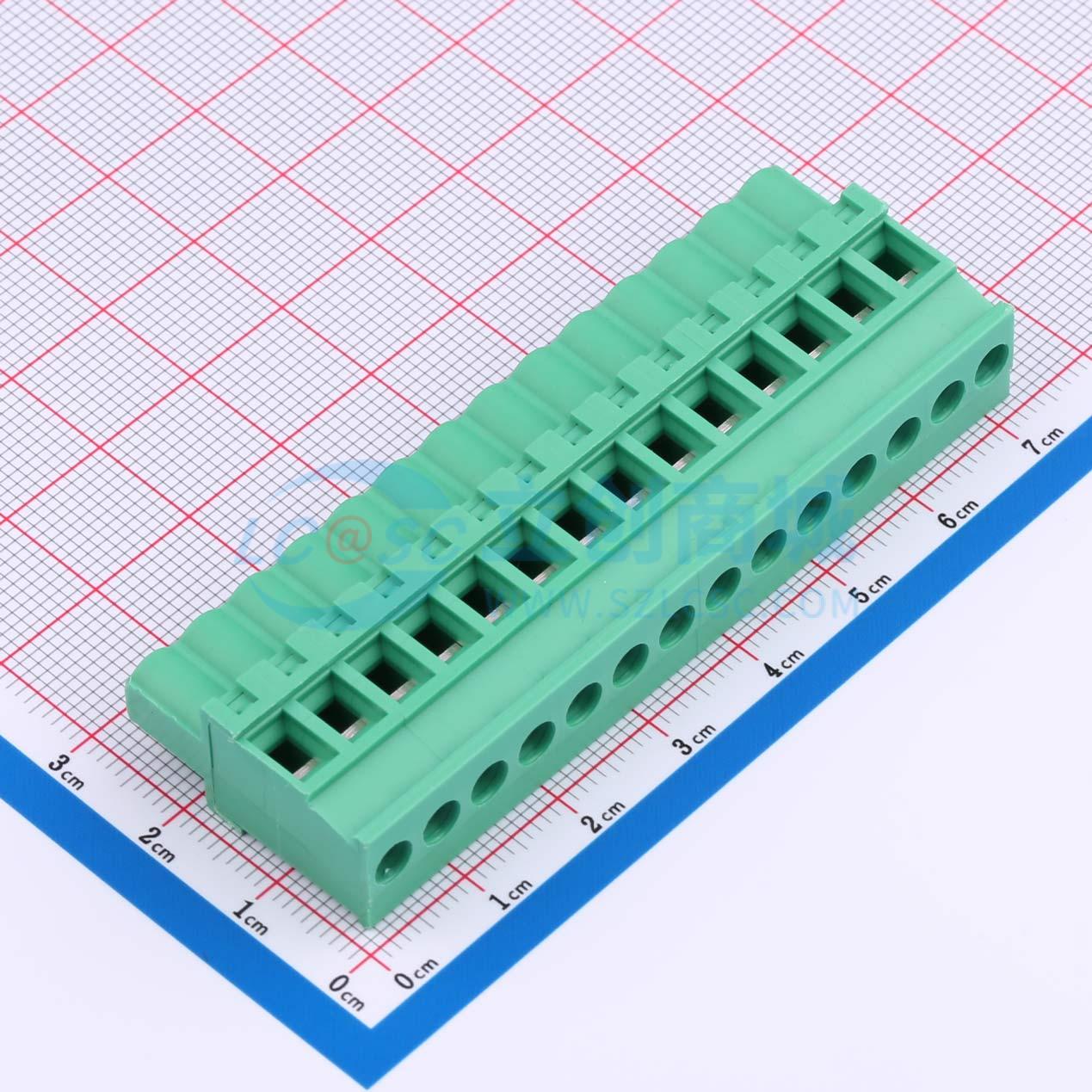 点击查看大图 MX2EDGKB-5.08-14P-GN01-Cu-Y-A实物图