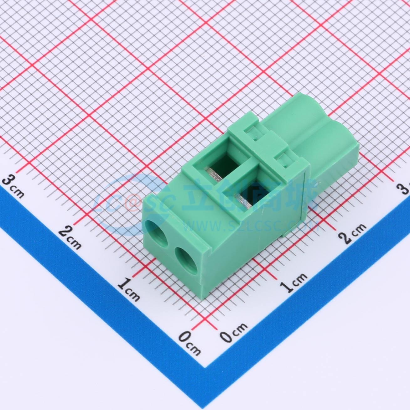 点击查看大图 MX2EDGKB-5.08-02P-GN01-Cu-Y-A实物图