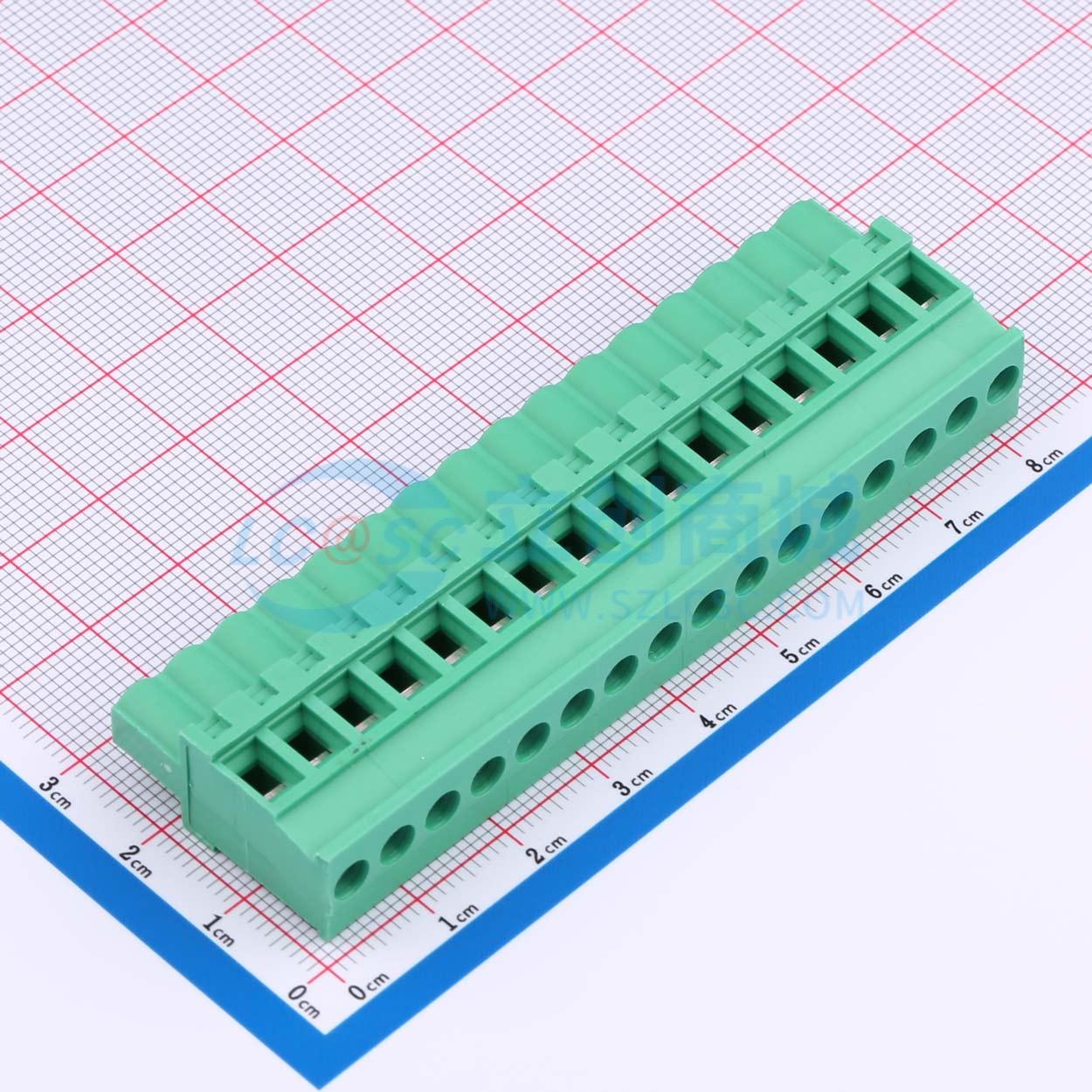 点击查看大图 MX2EDGKB-5.08-16P-GN01-Cu-Y-A实物图
