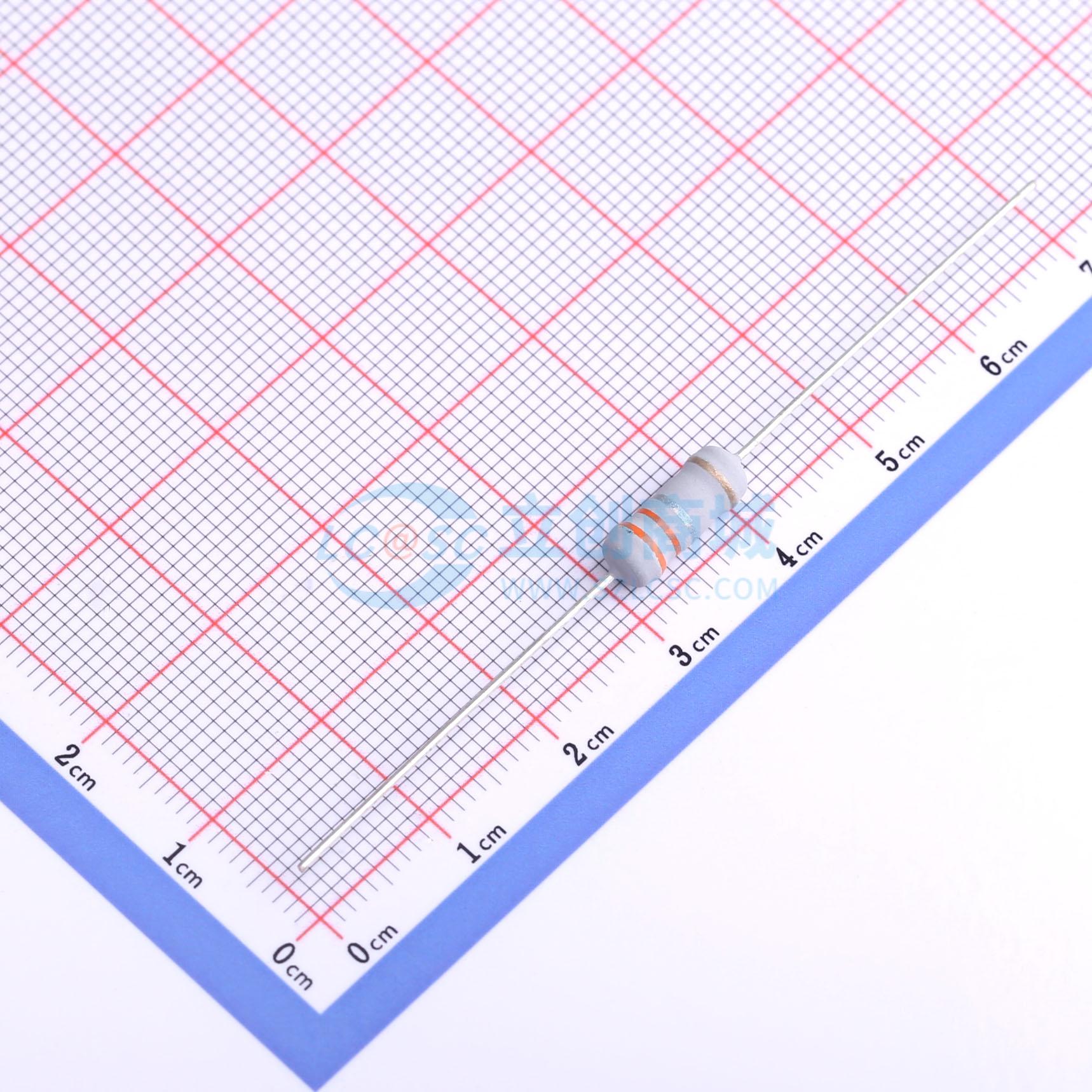 点击查看大图 MO1W-0Ω33±5%-TT63实物图