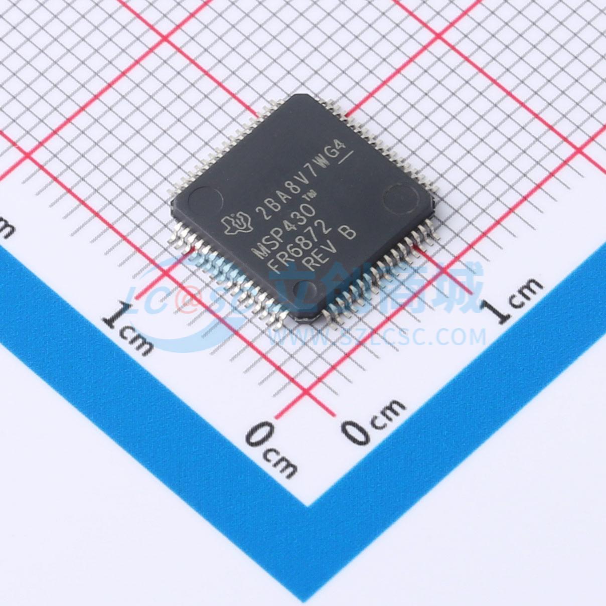 点击查看大图 MSP430FR6872IPMR实物图