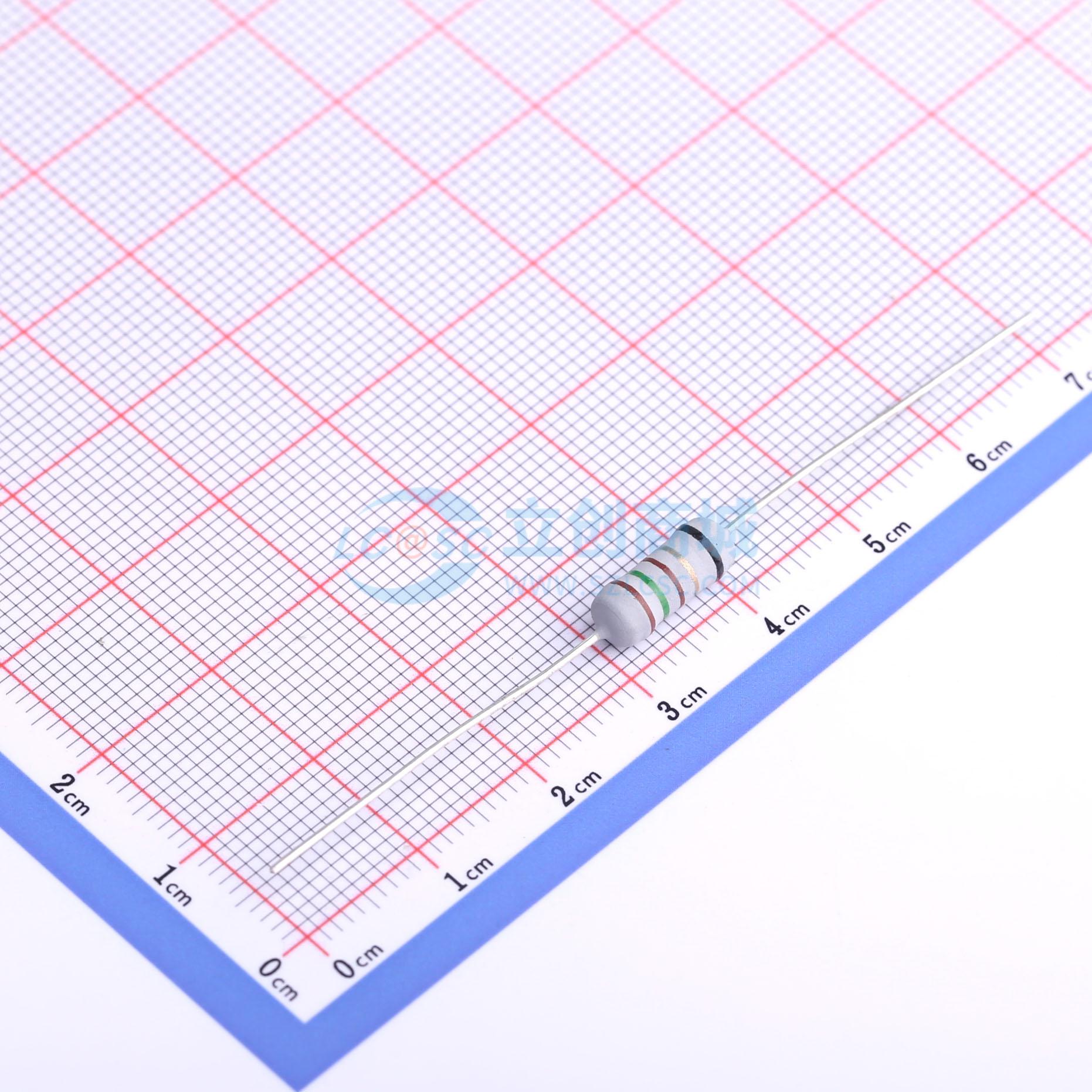 点击查看大图 KNP1W-150Ω±5%-6T63实物图