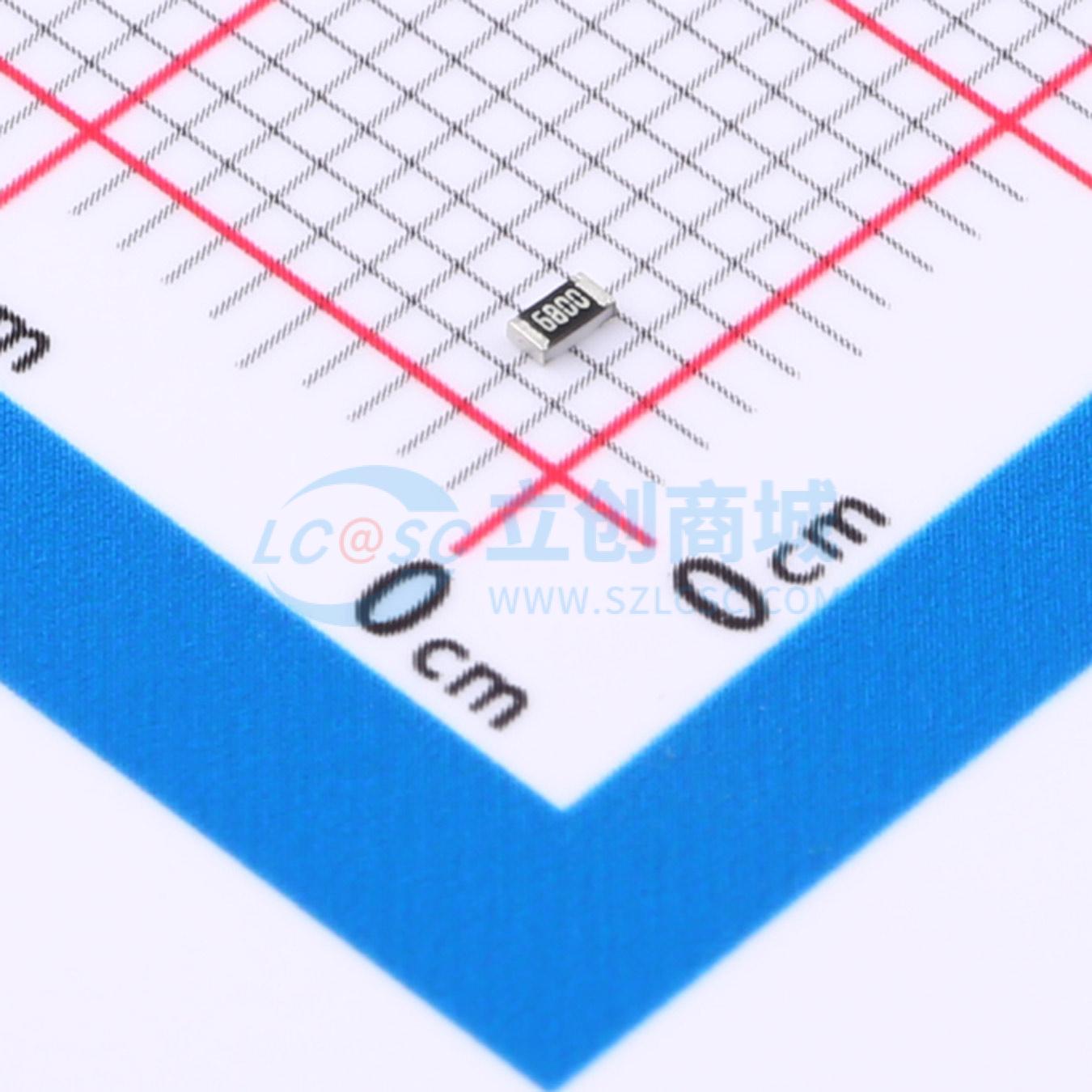点击查看大图 CRCW0603680RFKEAC实物图