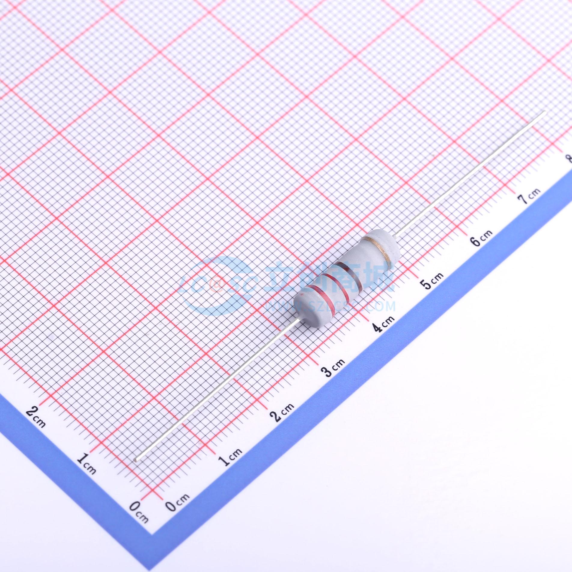 点击查看大图 MO3W-220Ω±5%-QT73实物图