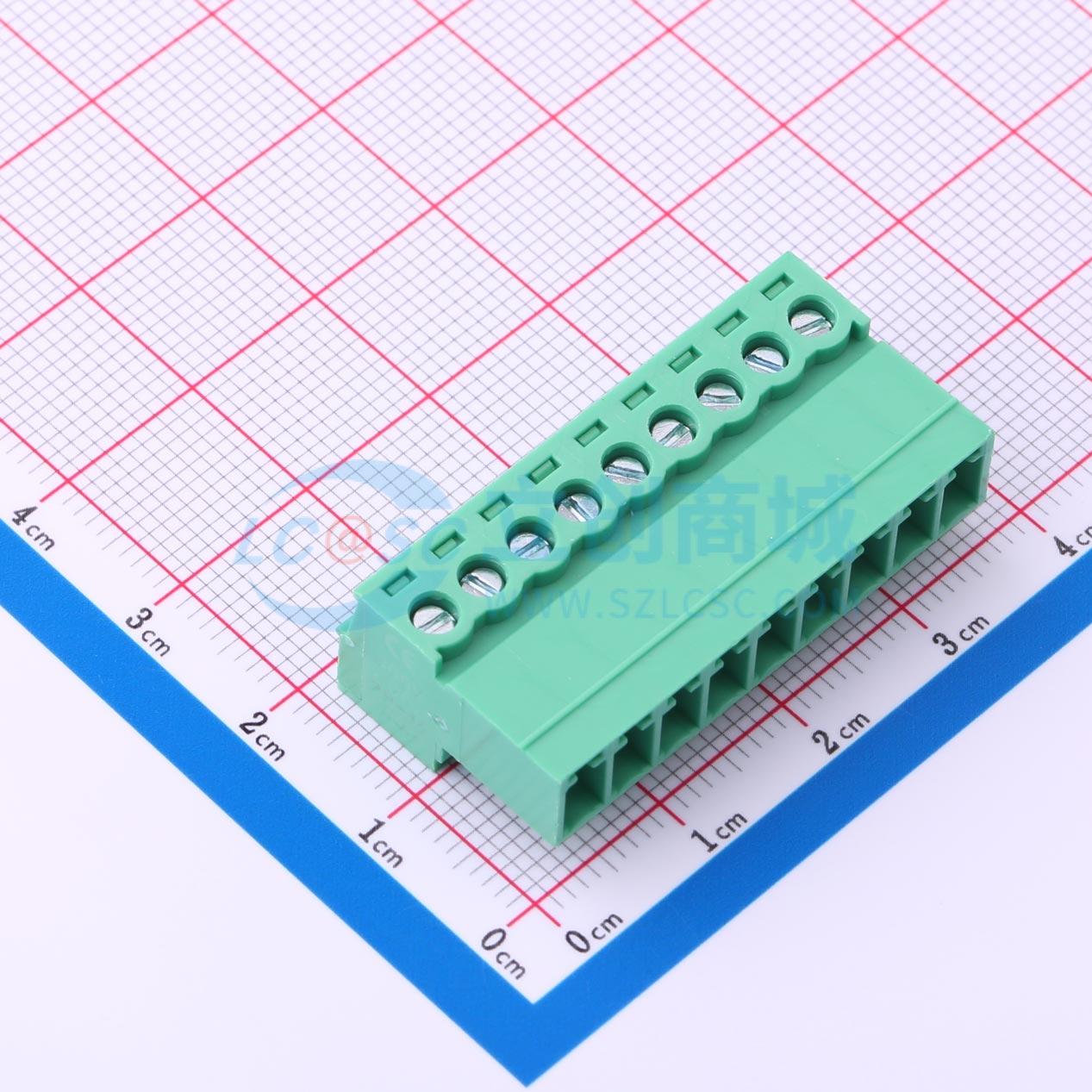 点击查看大图 MX15EDGRK-3.81-09P-GN01-Cu-Y-A实物图