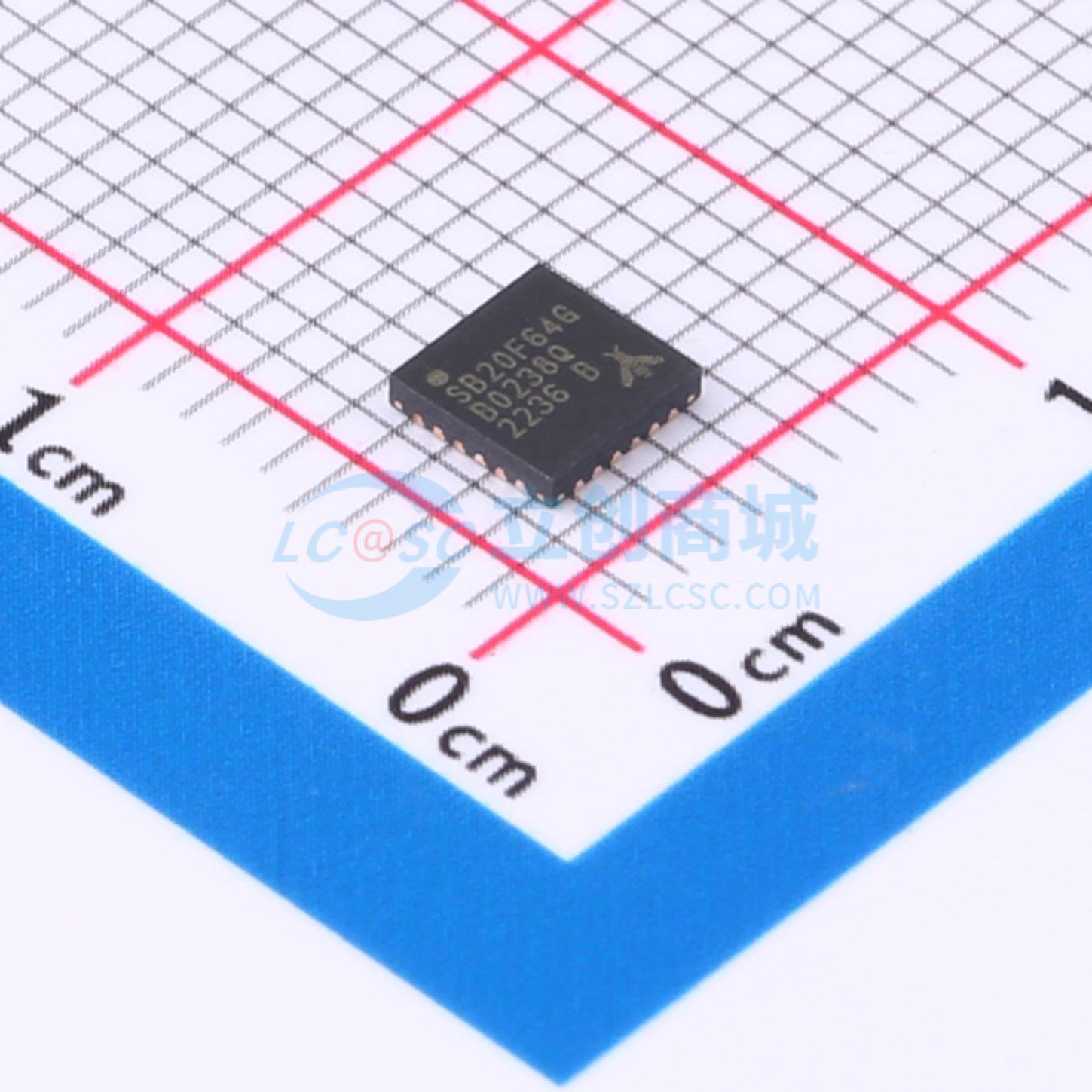 点击查看大图 EFM8SB20F64G-B-QFN24实物图