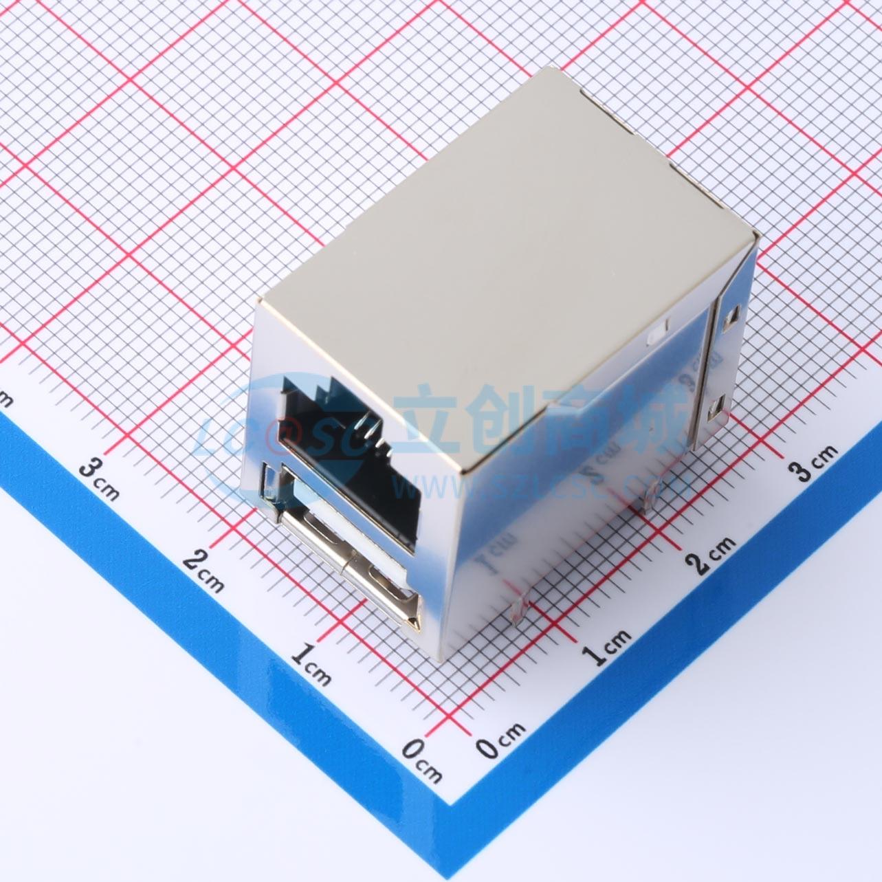 点击查看大图 RJ-060+1USB2.0-4实物图