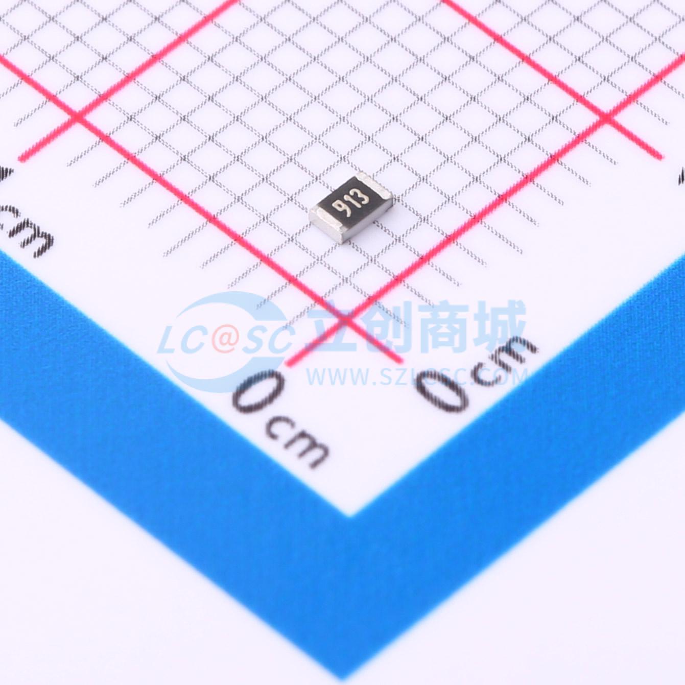 点击查看大图 CR0805J91K0P05Z实物图