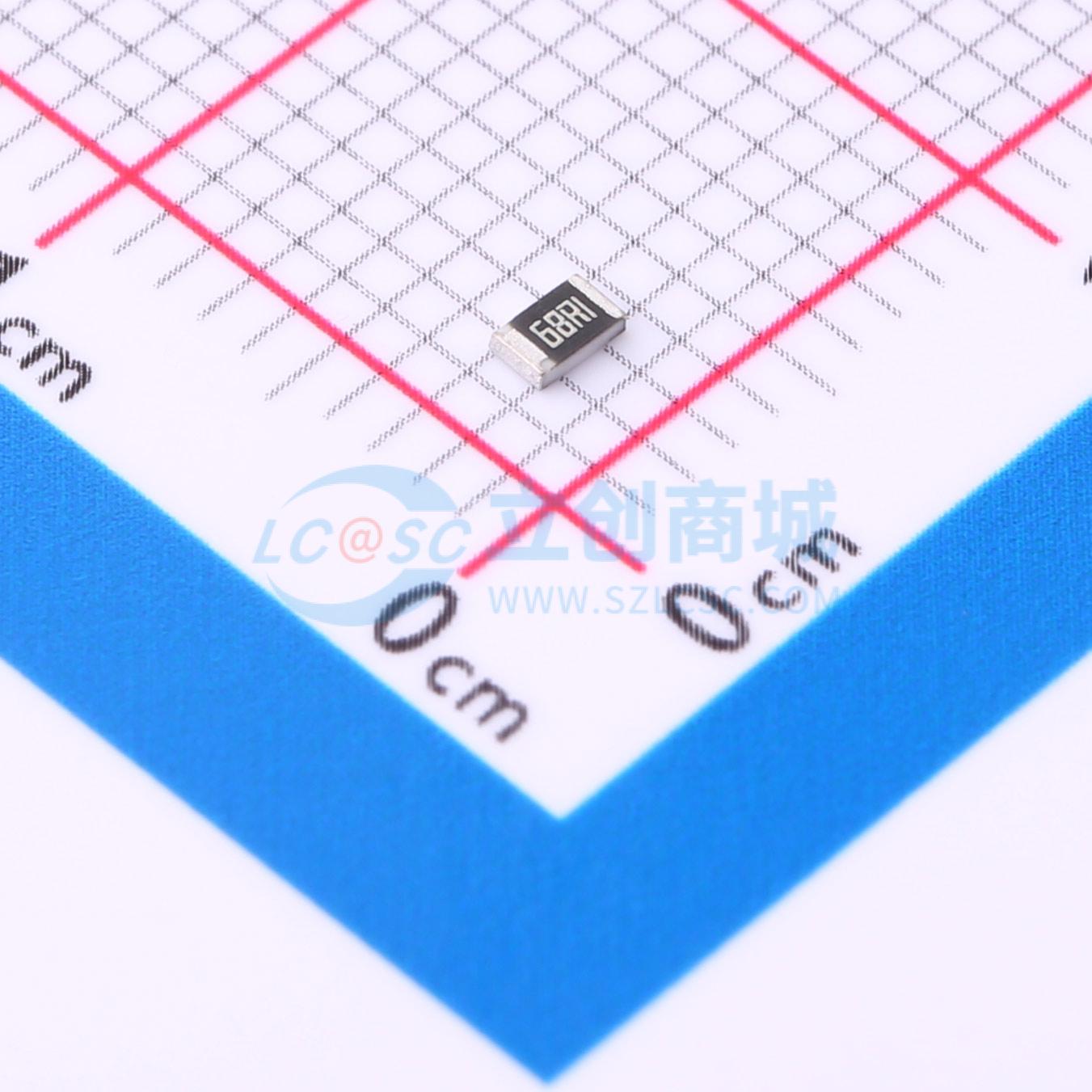 点击查看大图 CR0805F68R1P05Z实物图