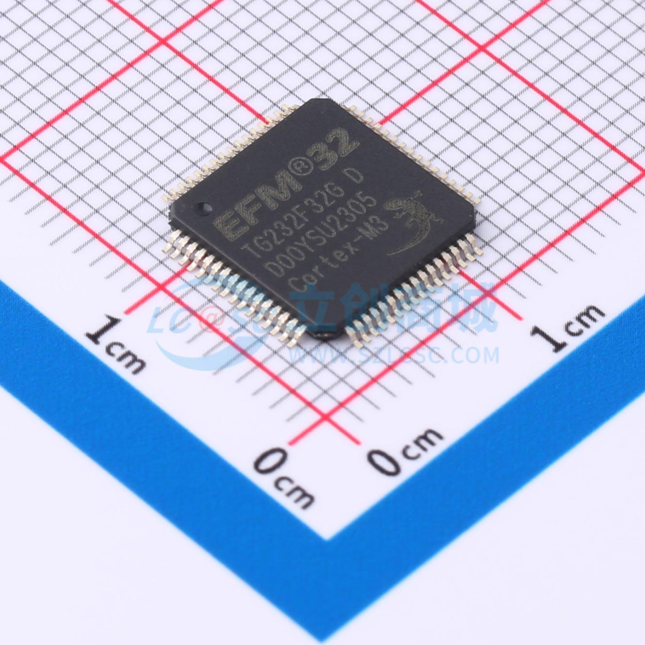 点击查看大图 EFM32TG232F32-D-QFP64实物图