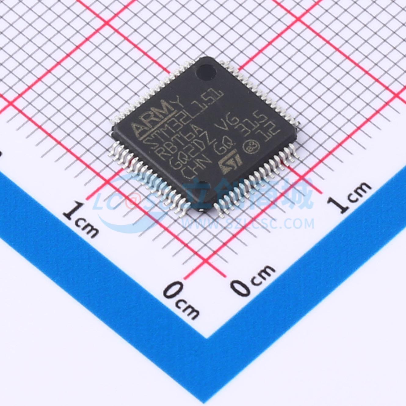 STM32L151RBT6A实物图