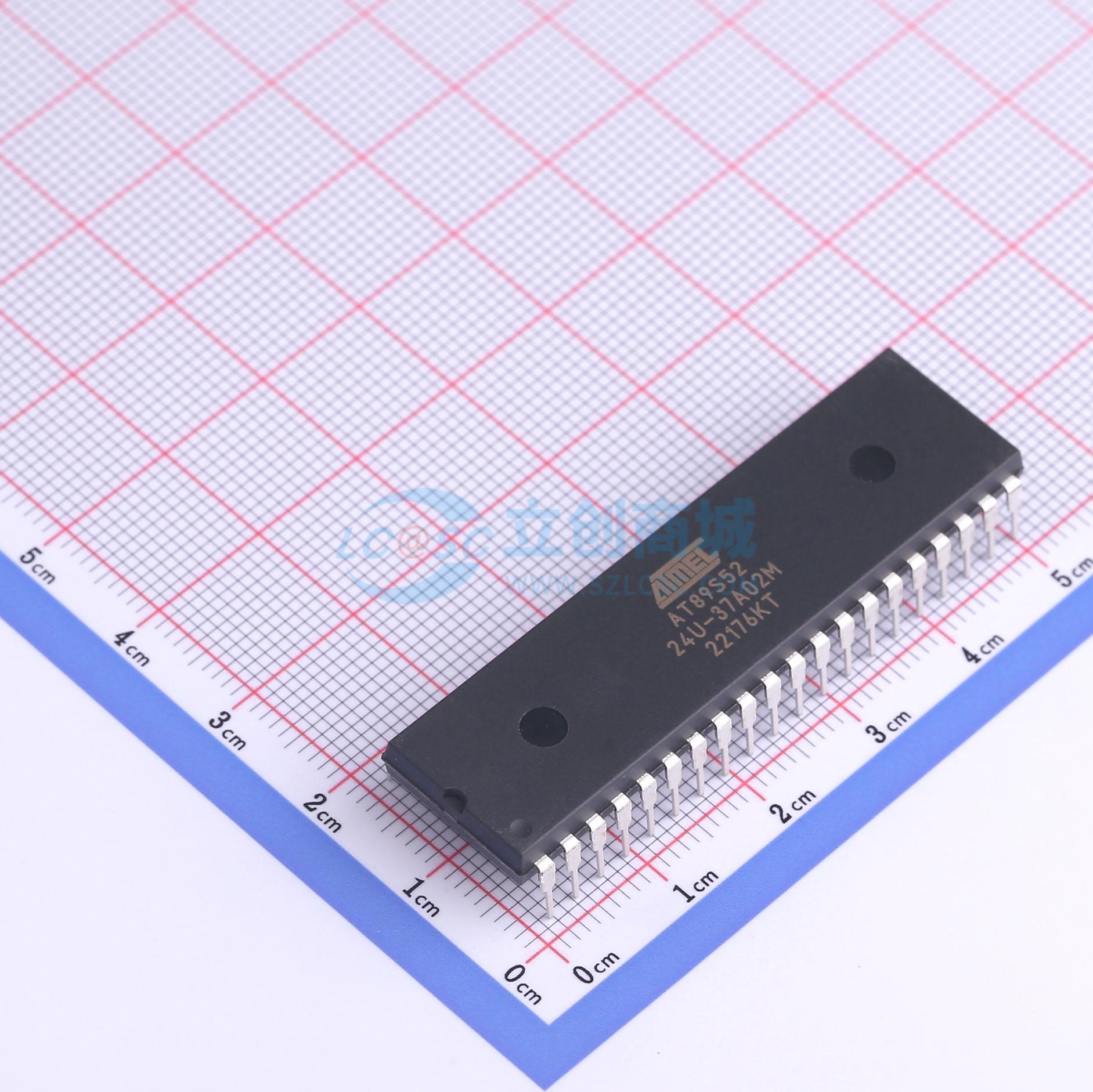 点击查看大图 AT89S52-24PU实物图
