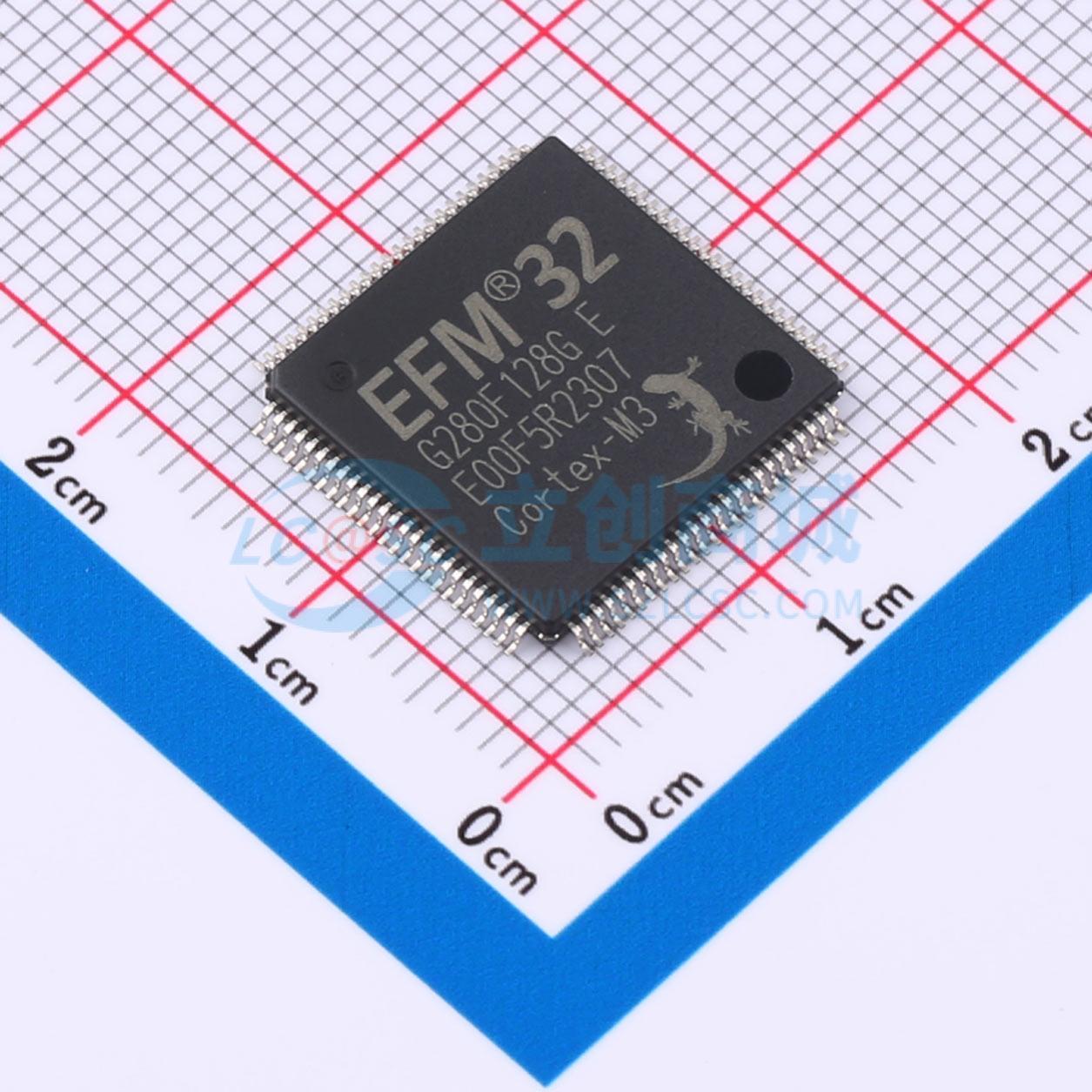 EFM32G280F128G-E-QFP100实物图