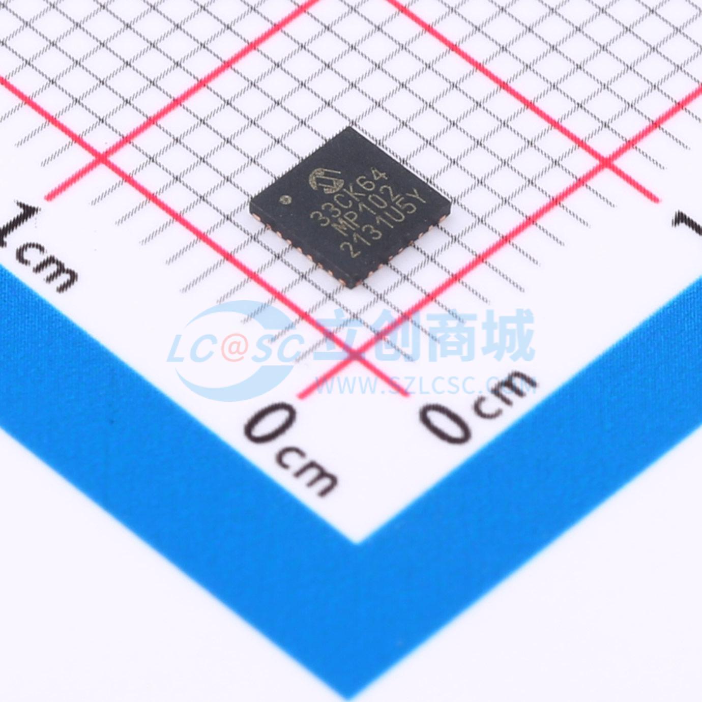 点击查看大图 dsPIC33CK64MP102-E/M6实物图