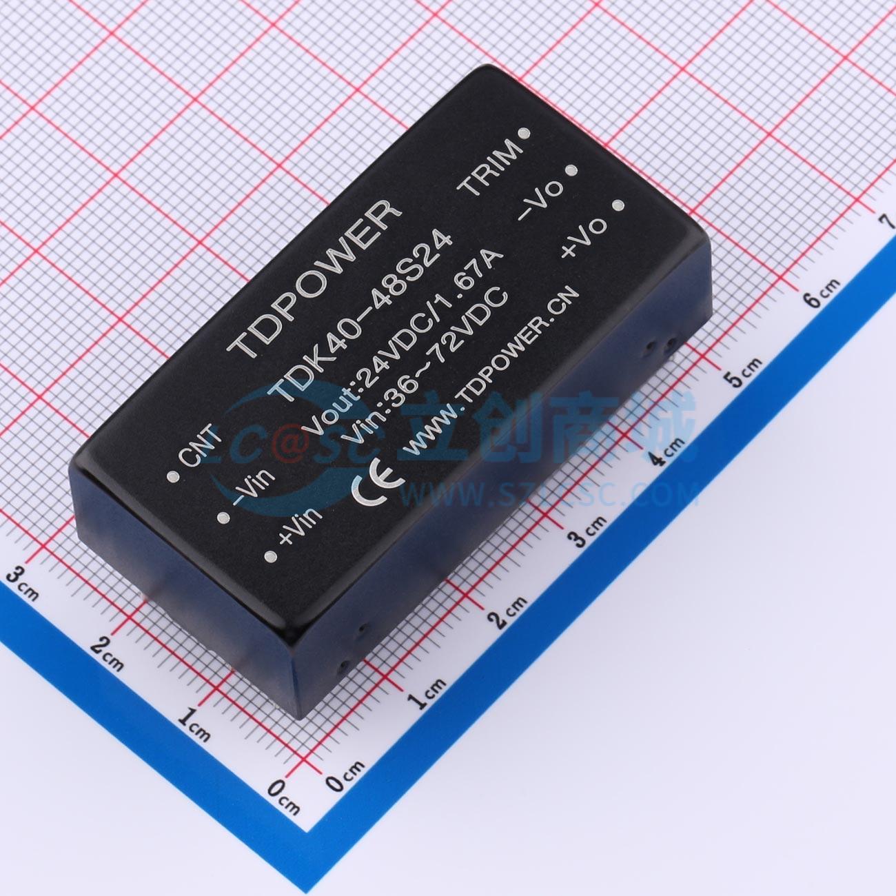 点击查看大图 TDK40-48S24实物图