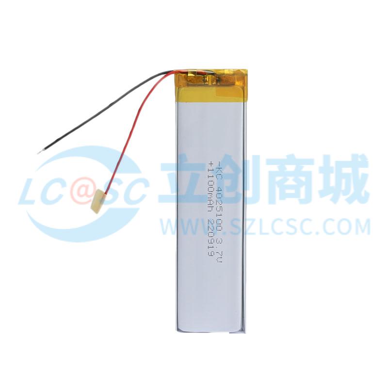 4025100-1100mAh-3.7V实物图