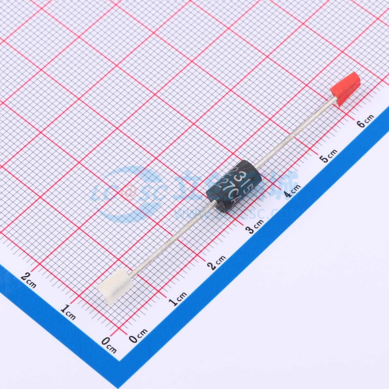 点击查看大图 1.5KE27CA实物图