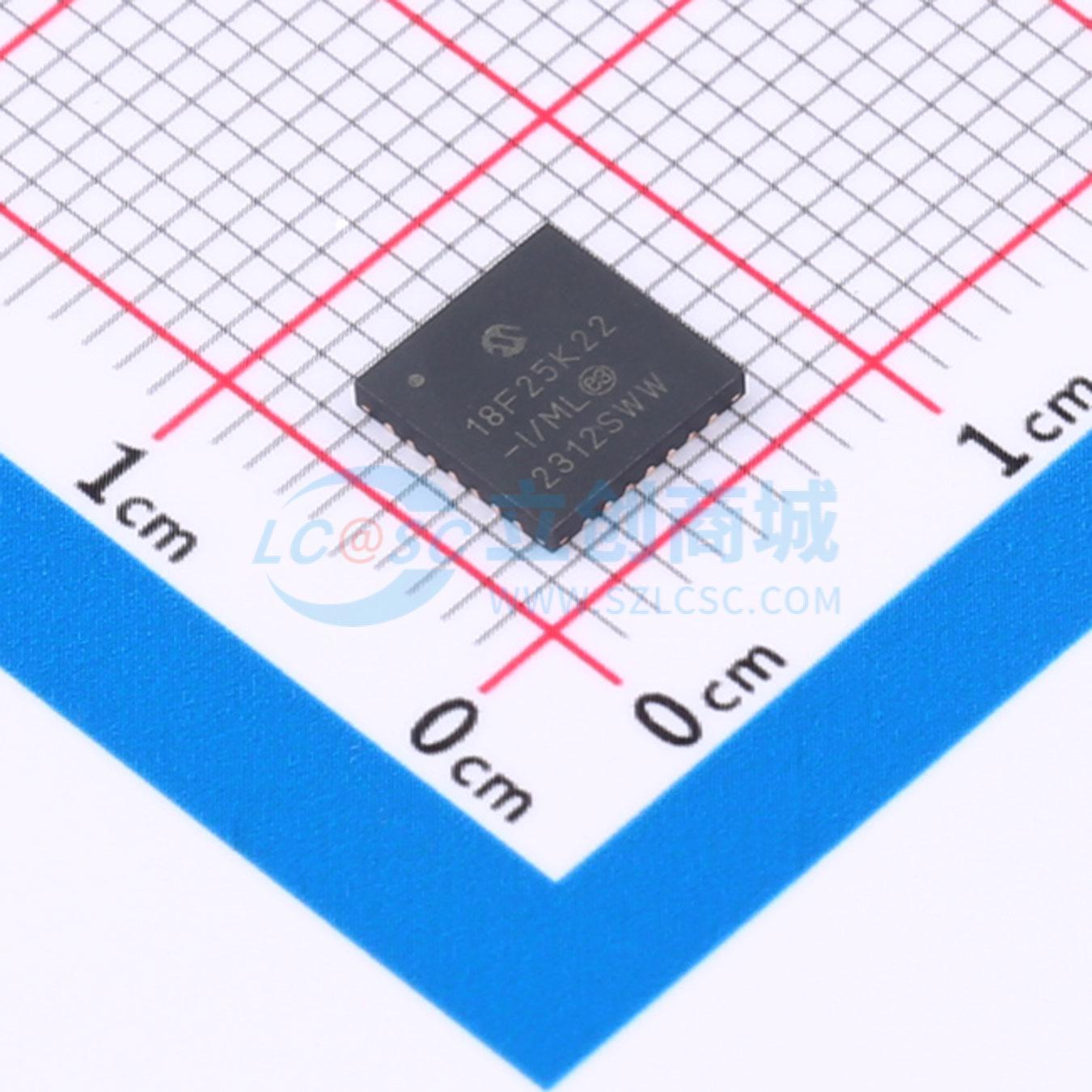 点击查看大图 PIC18F25K22T-I/ML实物图