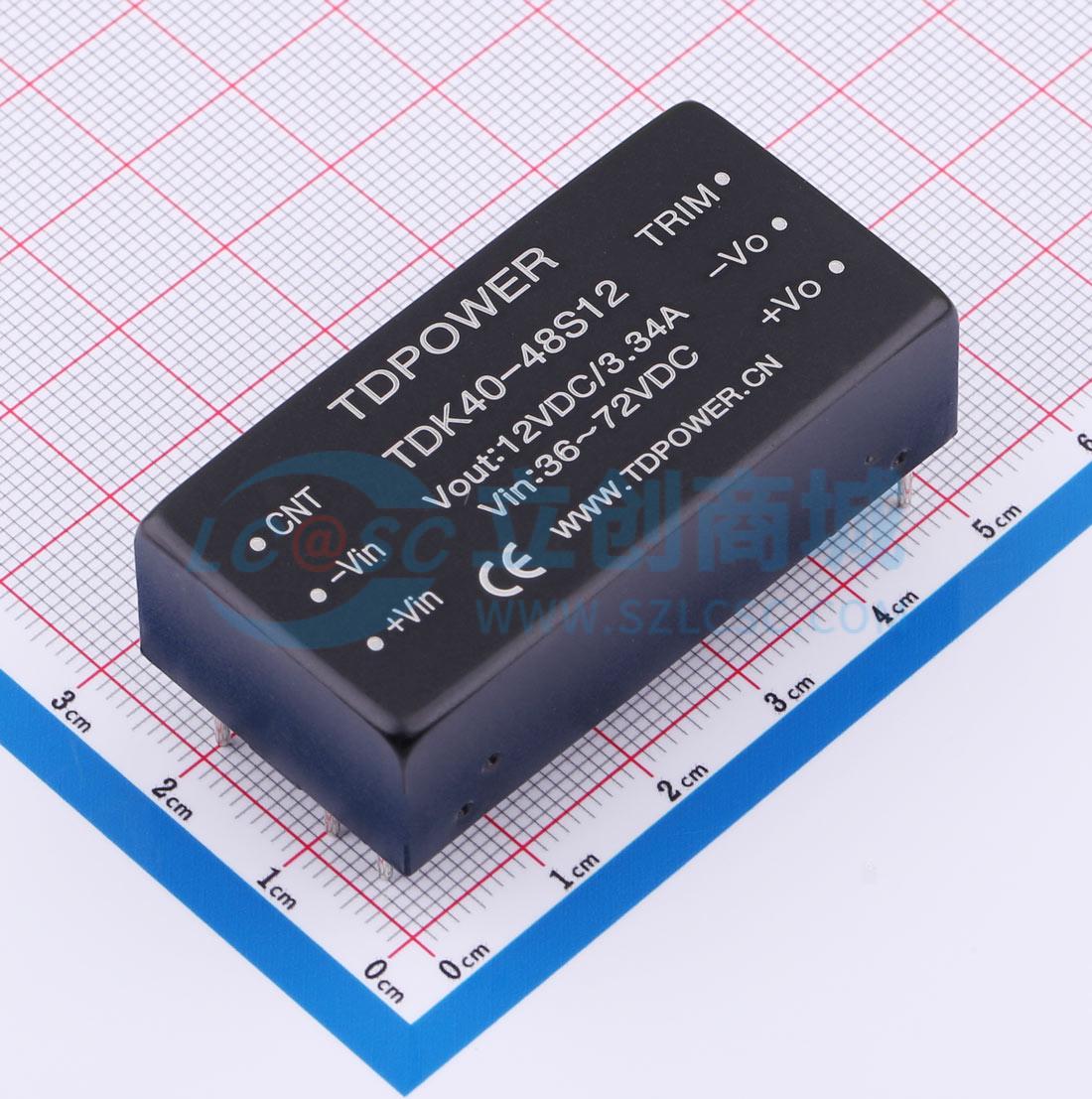 点击查看大图 TDK40-48S12实物图