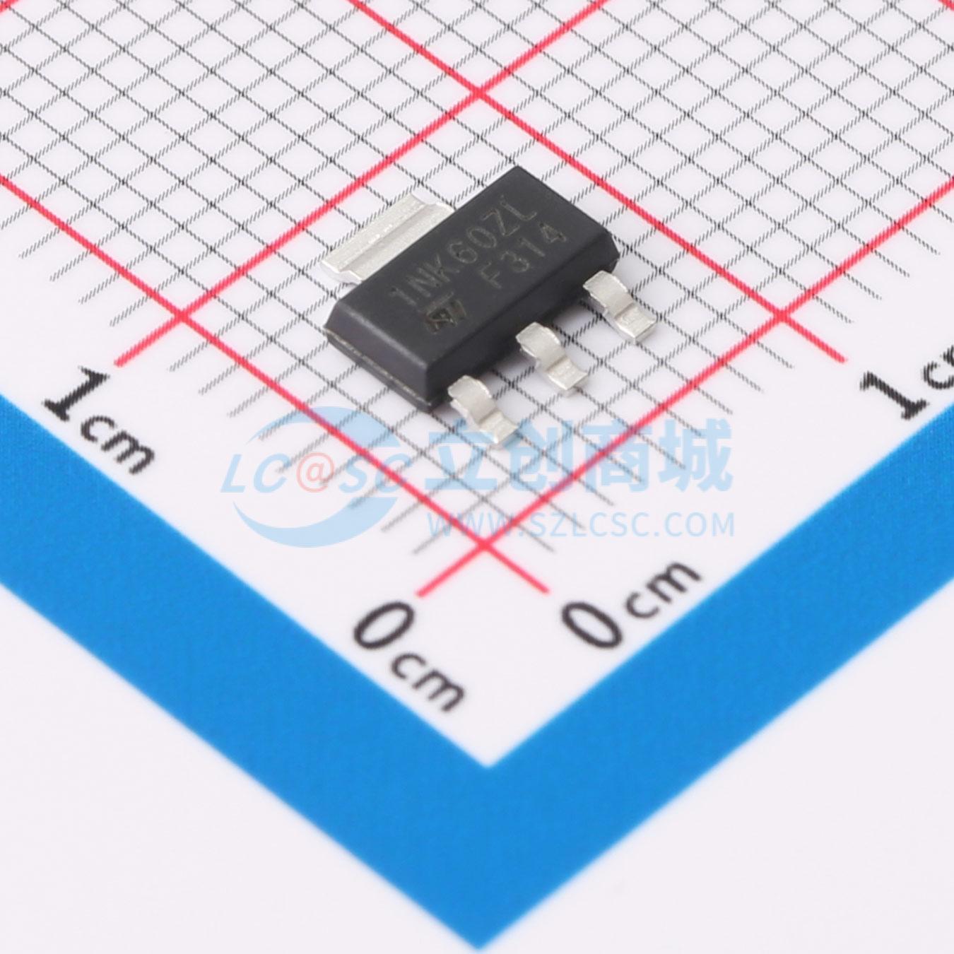 点击查看大图 STN1NK60ZL实物图
