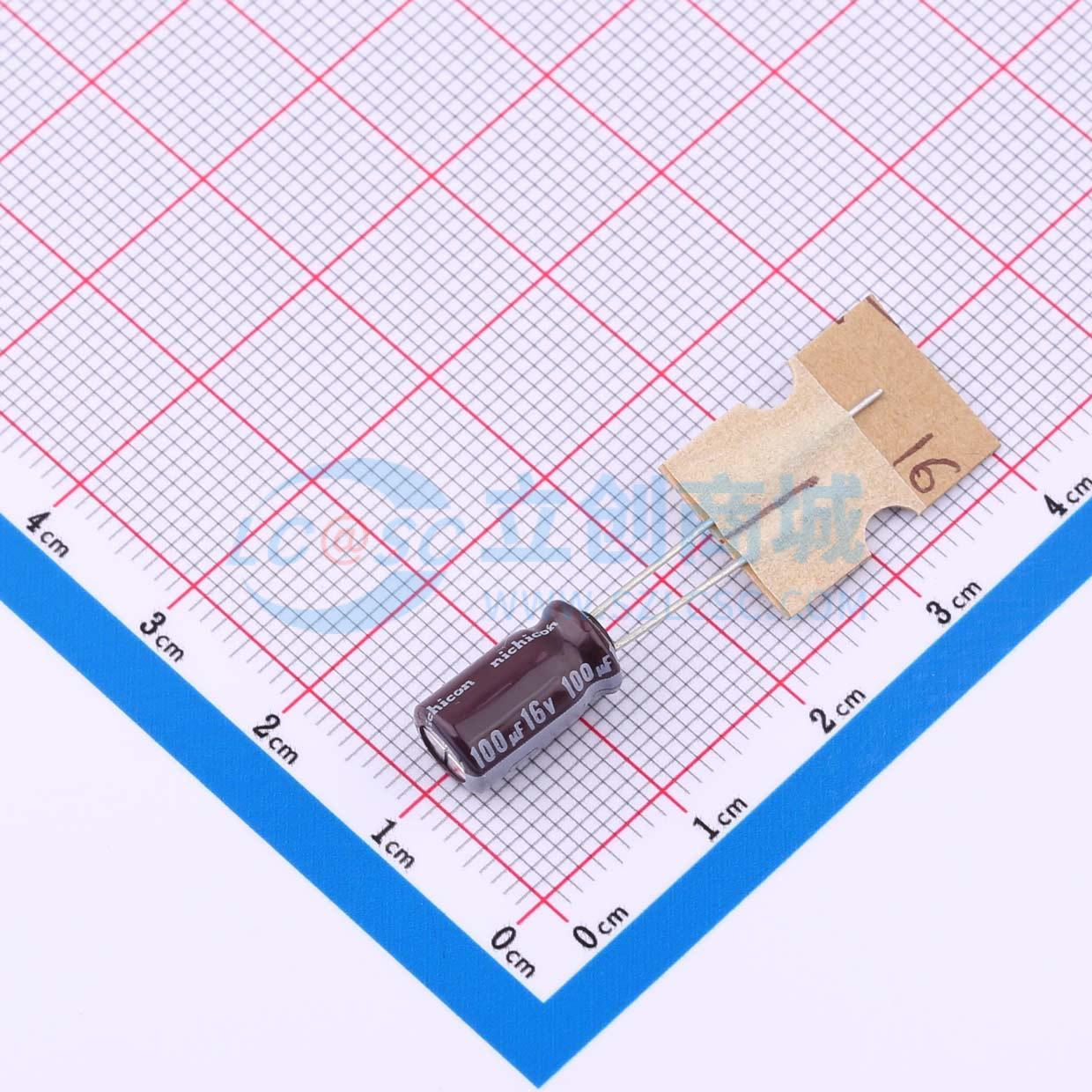 点击查看大图 UPW1C101MED1TD实物图