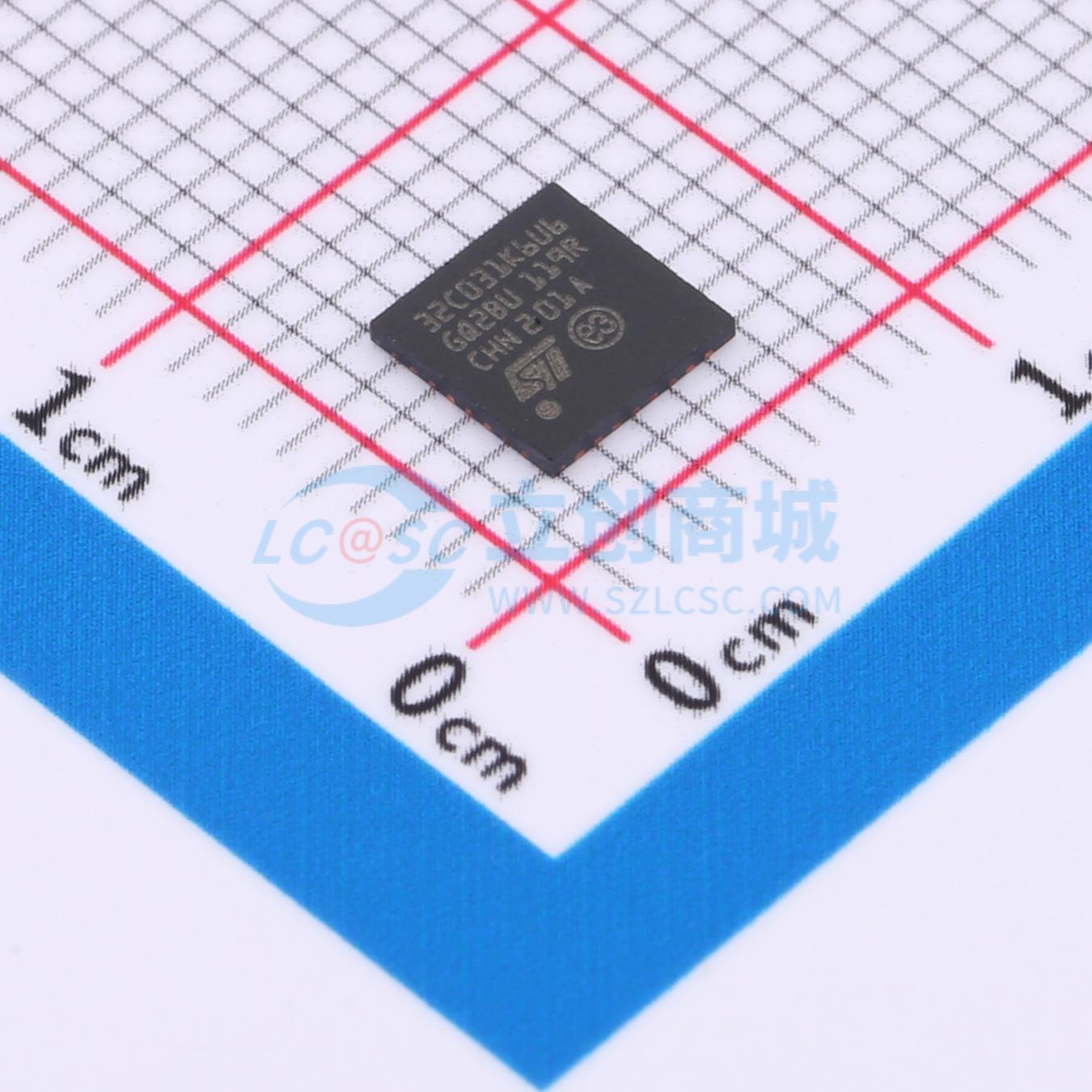 点击查看大图 STM32C031K6U6实物图