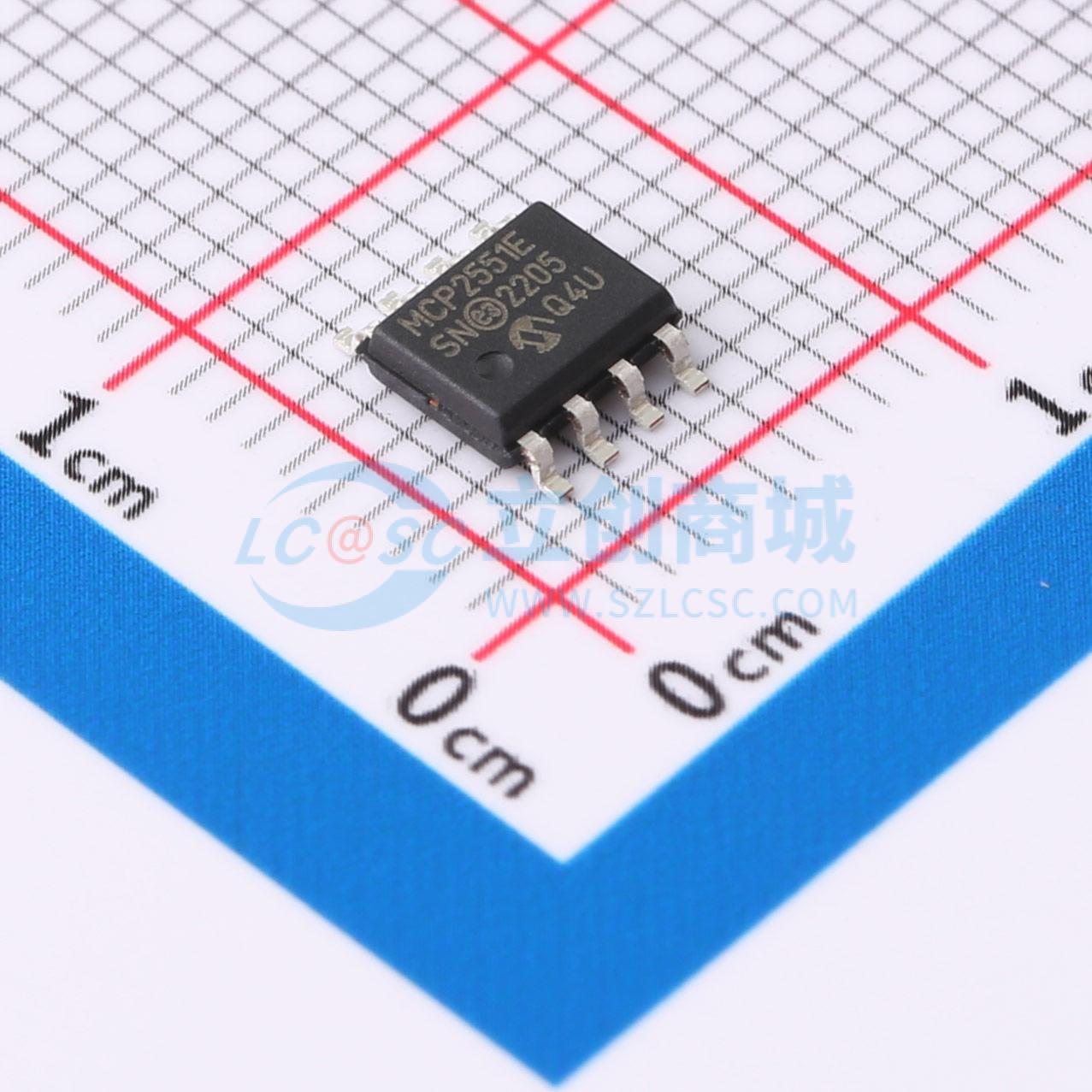 点击查看大图 MCP2551T-E/SN实物图