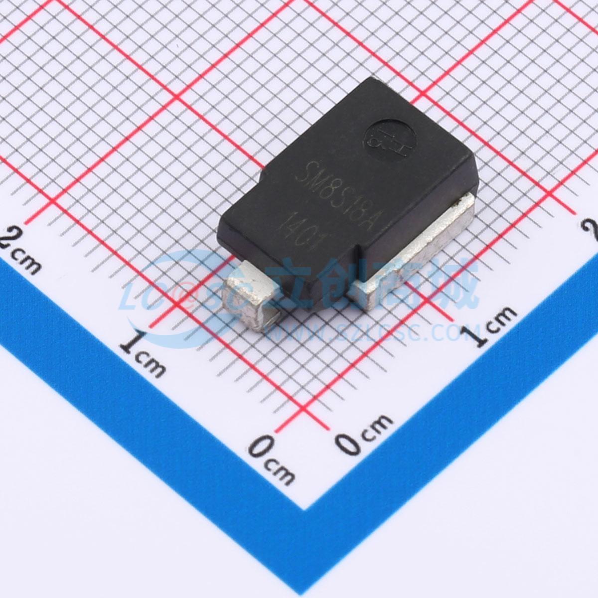 点击查看大图 SM8S18A实物图