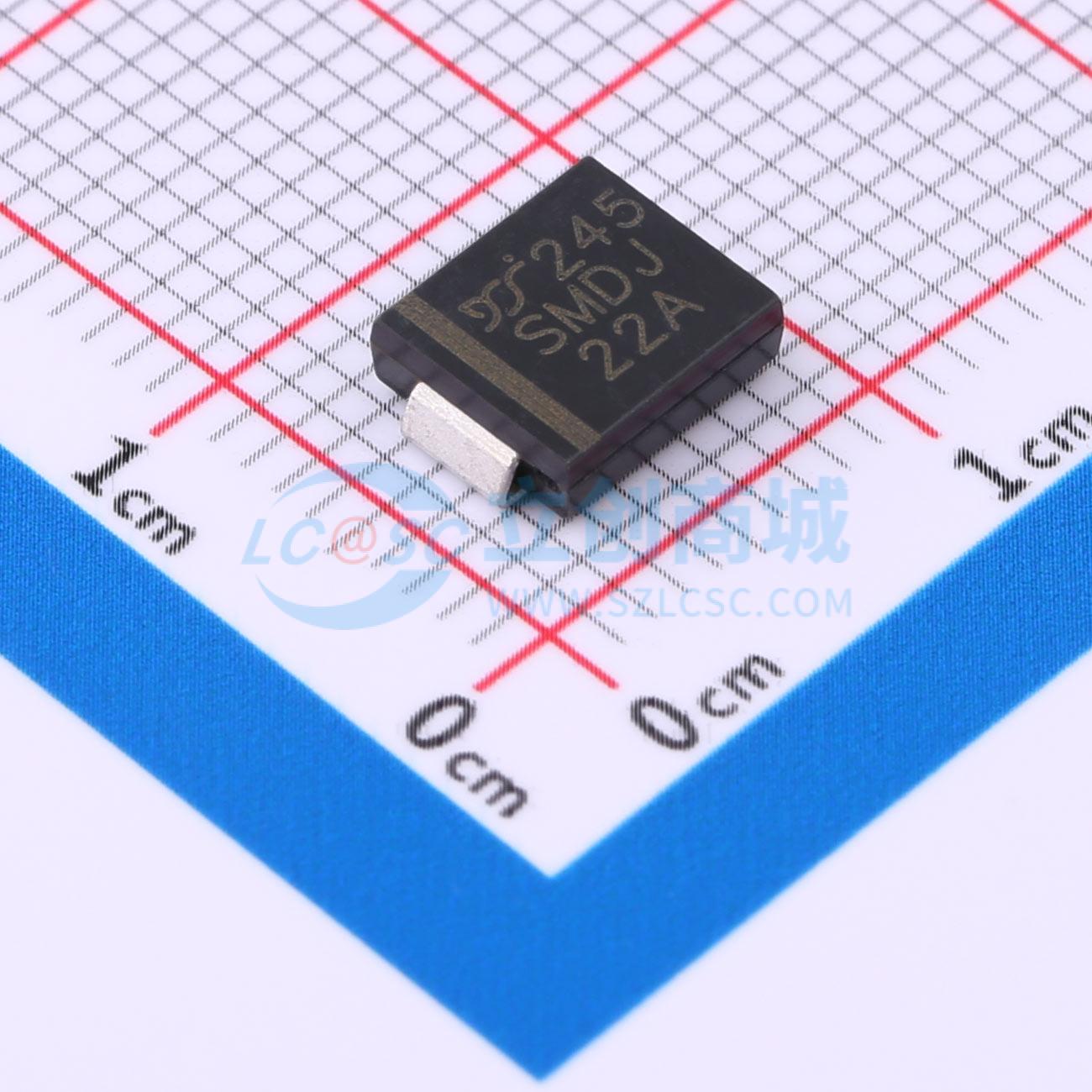 点击查看大图 SMDJ22AQ实物图