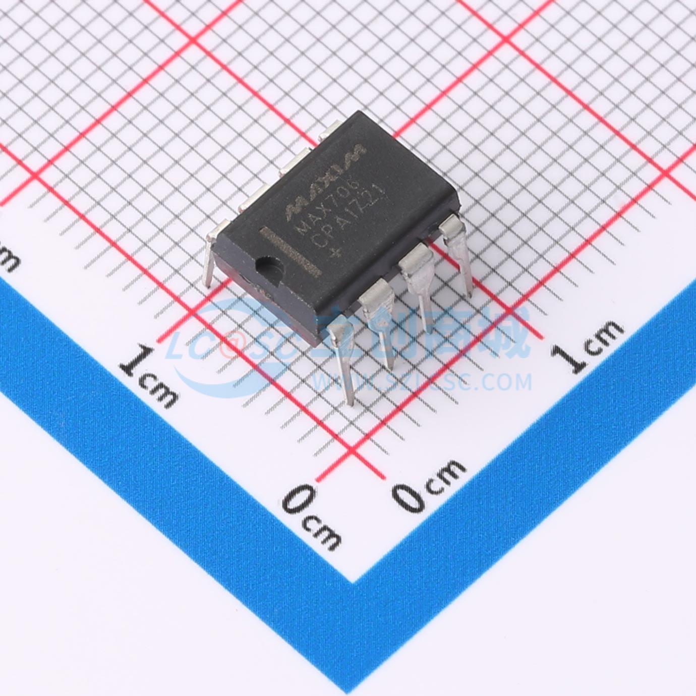 点击查看大图 MAX706CPA+实物图