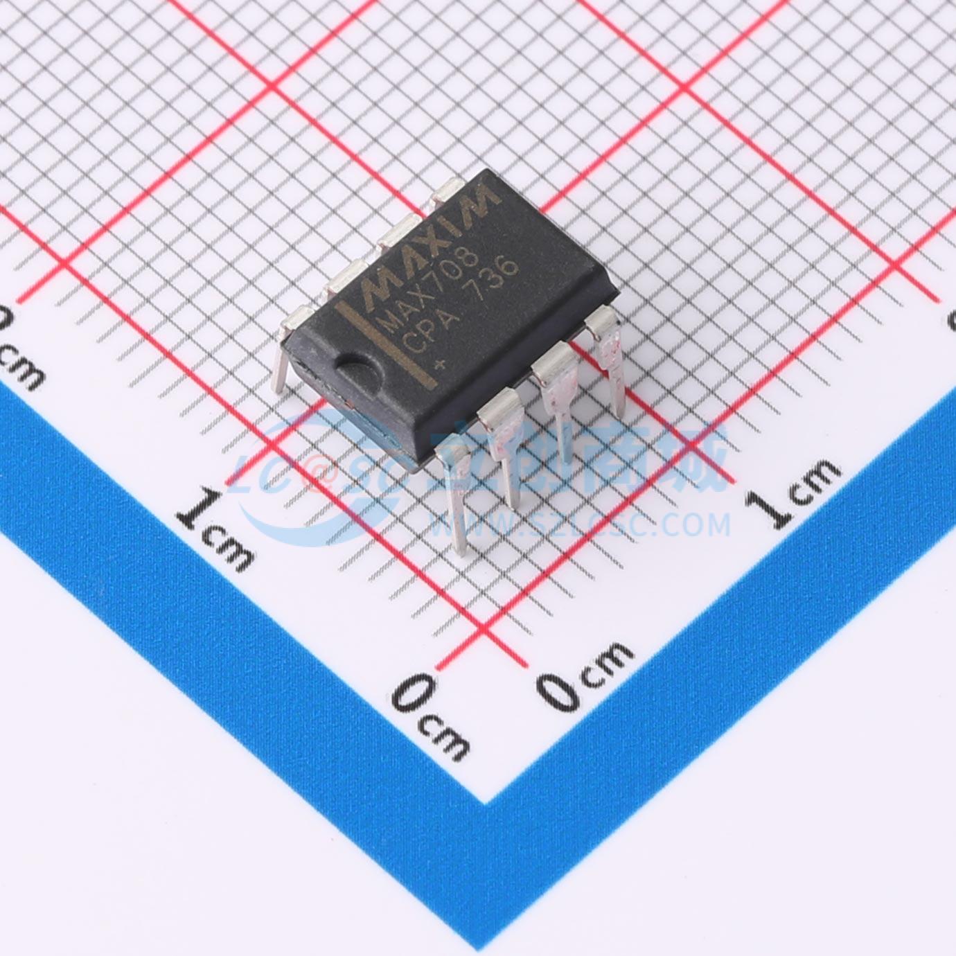 点击查看大图 MAX708CPA+实物图