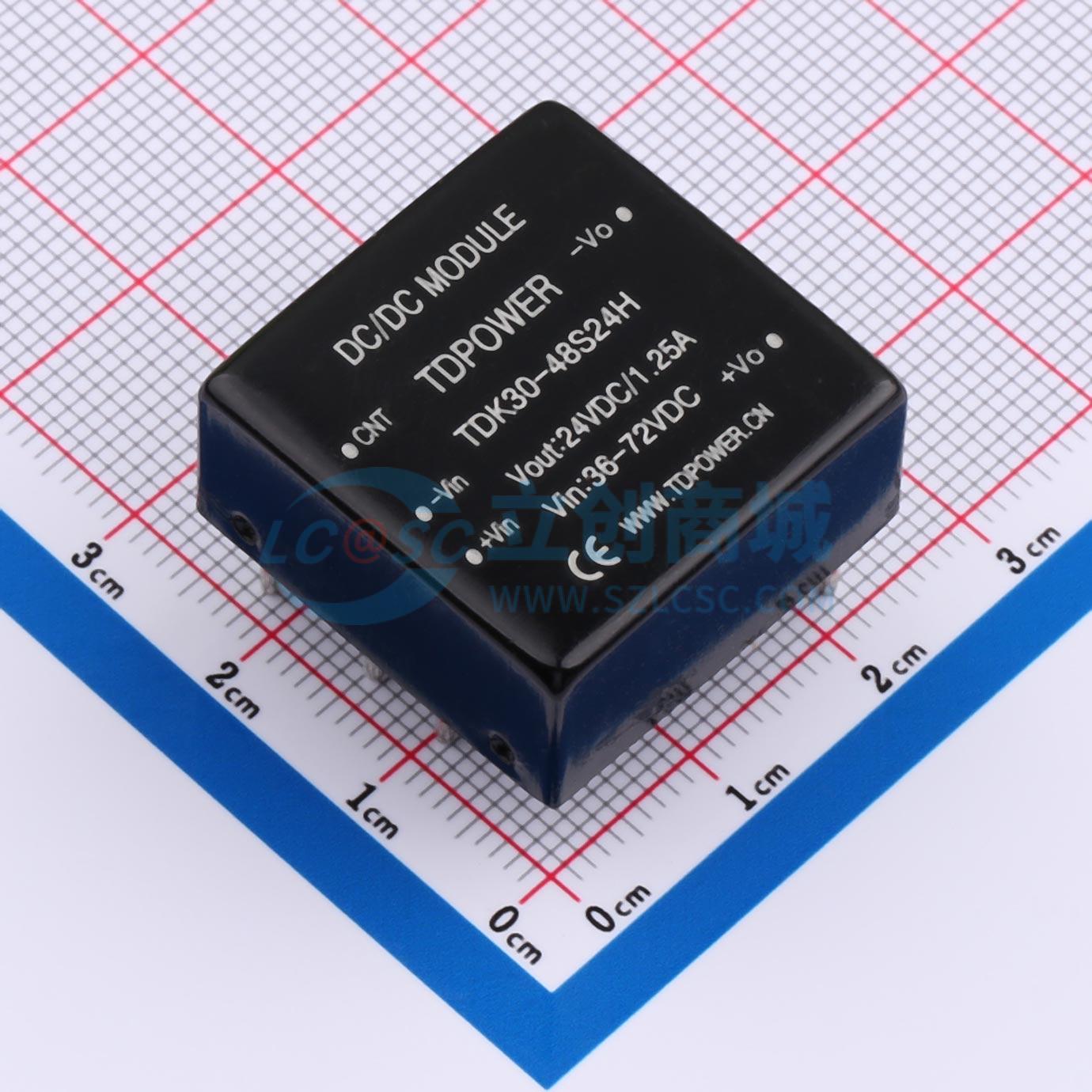 点击查看大图 TDK30-48S24H实物图