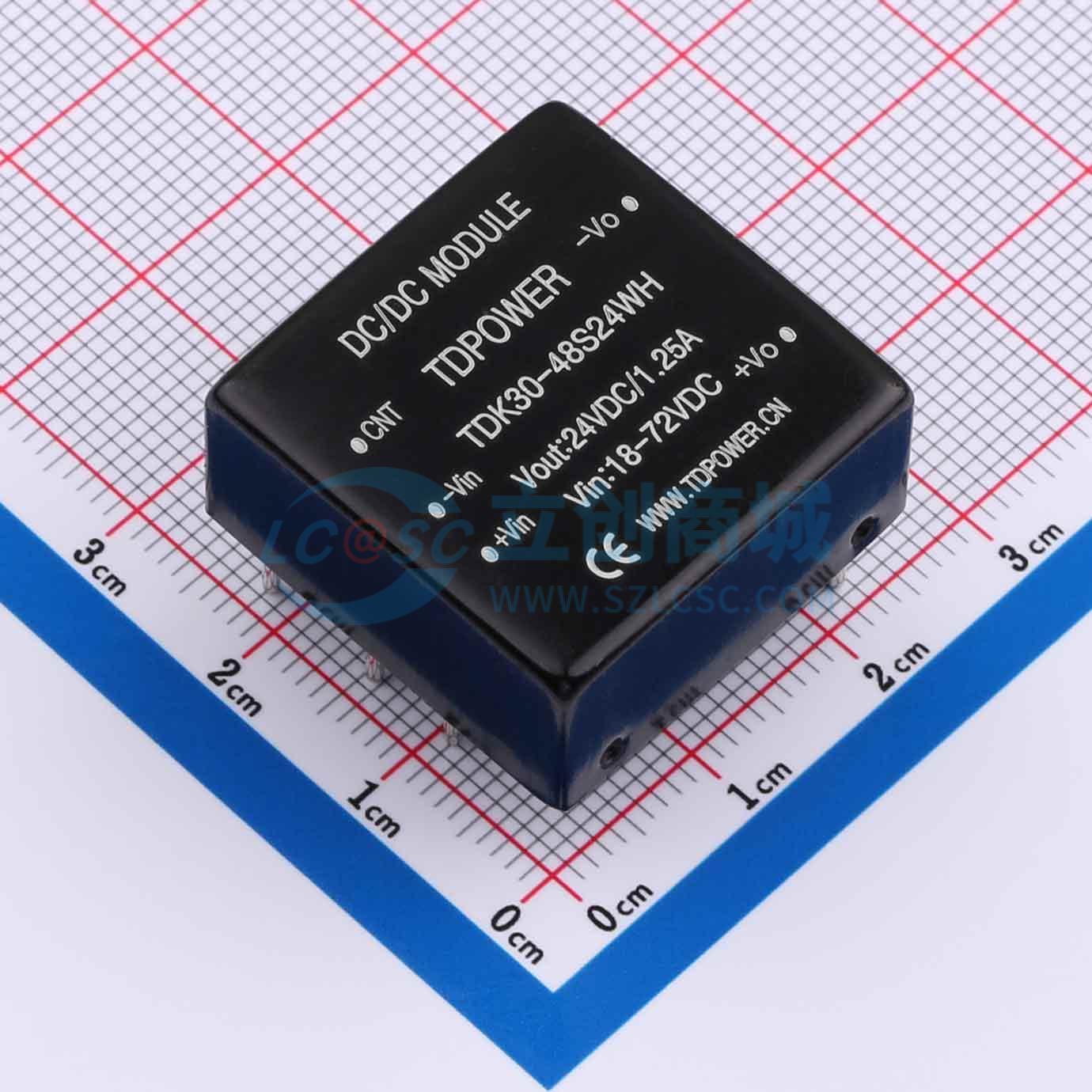 点击查看大图 TDK30-48S24WH实物图