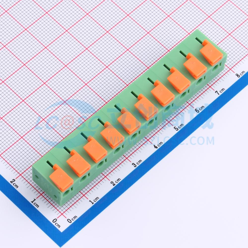 点击查看大图 KF142R-7.62-10P实物图