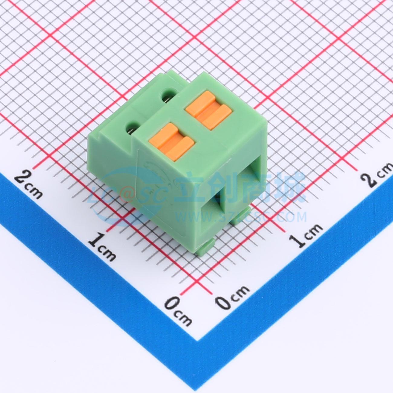 点击查看大图 KF233B-5.0-2P实物图