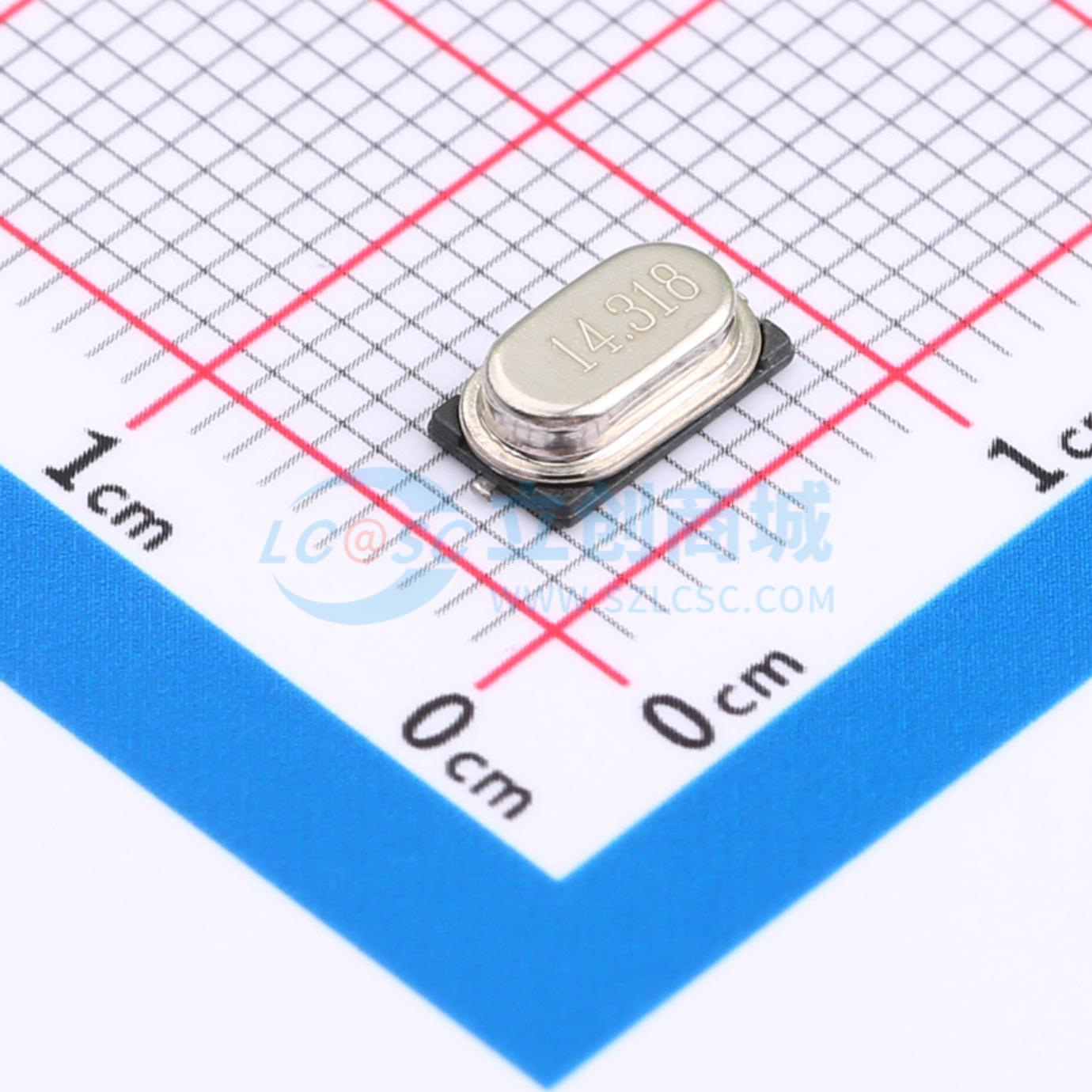 点击查看大图 M49SMD14.318M20PF20PPM实物图