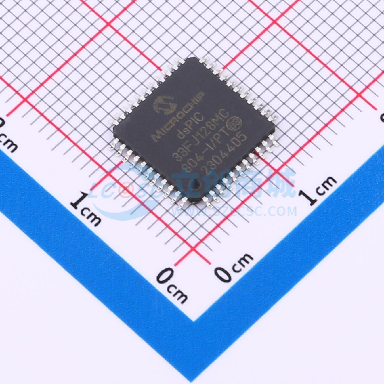 点击查看大图 dsPIC33FJ128MC804-I/PT实物图