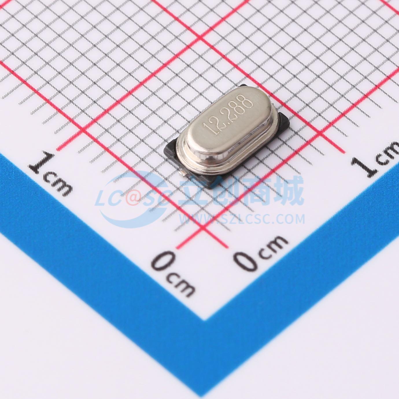 点击查看大图 M49SMD12.288M12PF10PPM实物图