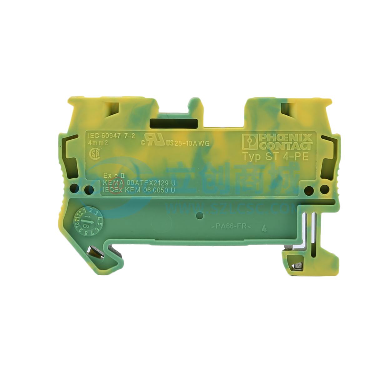ST 4-PE 3031380_Phoenix Contact(菲尼克斯)-实物图-PCB引脚图