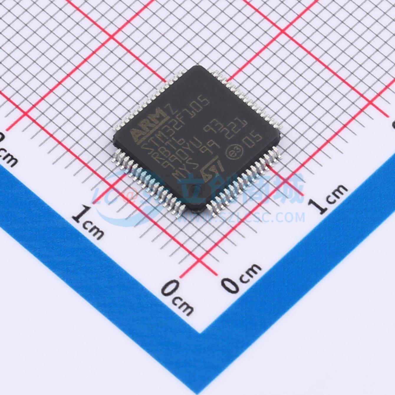 点击查看大图 STM32F105RBT6TR实物图