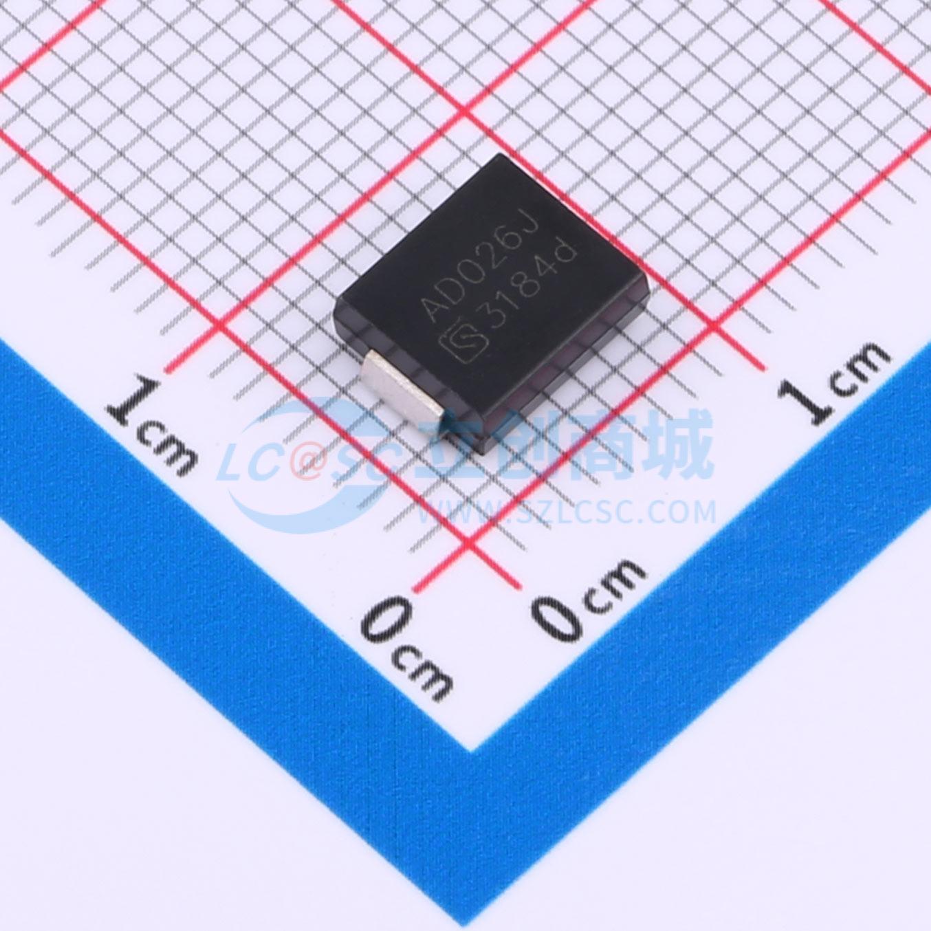 点击查看大图 TPSMD26CA实物图